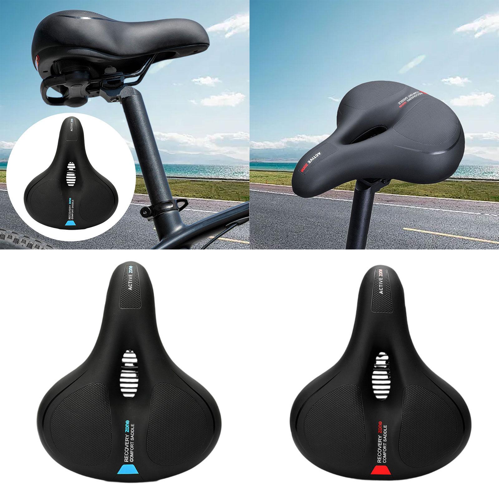 Bike Saddle Multiuse Easy Installation Ergonomic Bicycle Seat for Road Bikes Black Blue