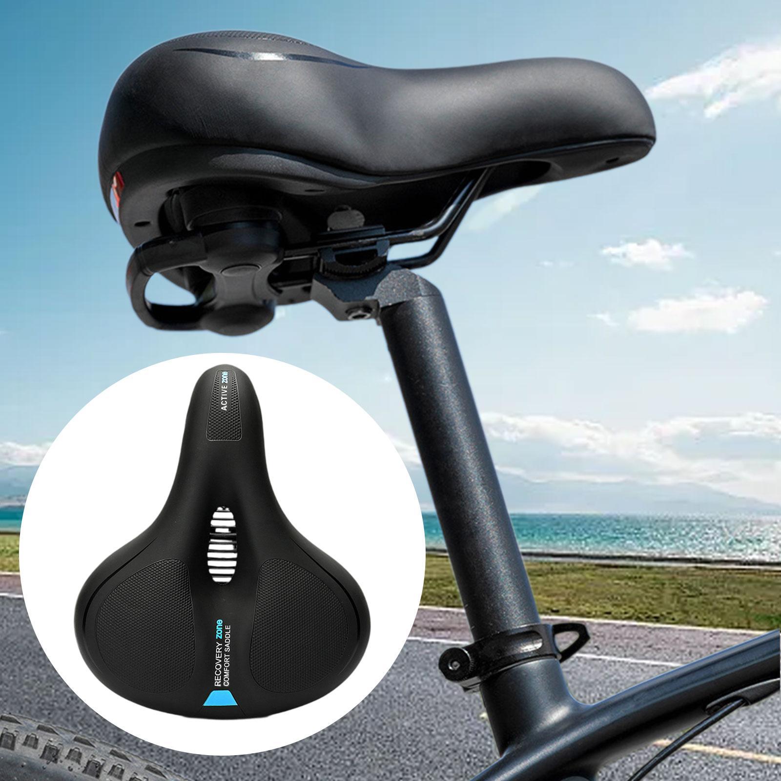 Bike Saddle Multiuse Easy Installation Ergonomic Bicycle Seat for Road Bikes Black Blue