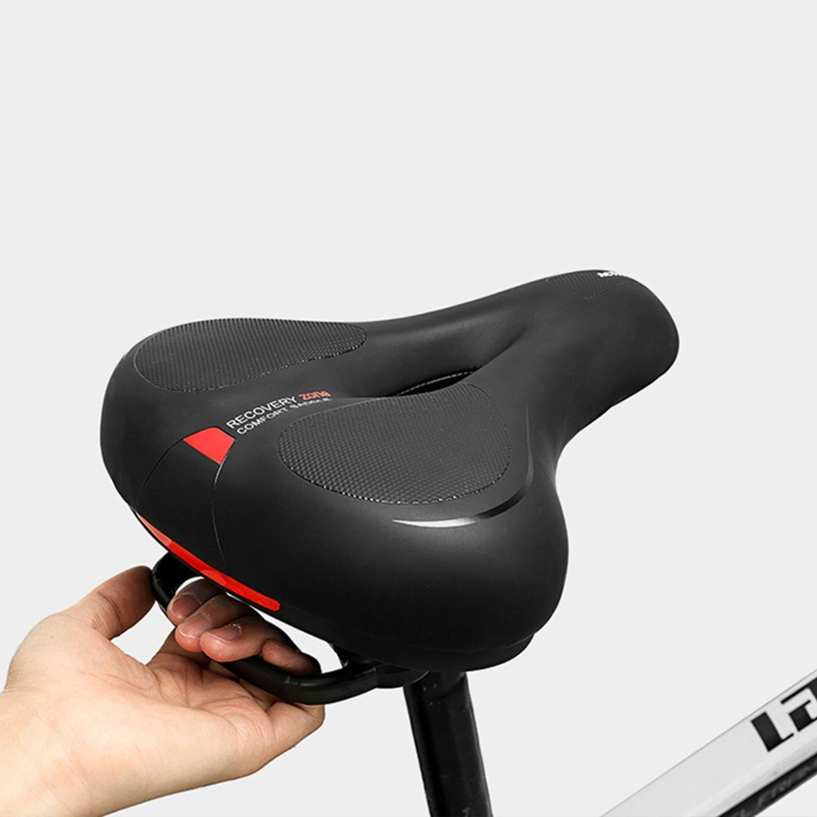Bike Saddle Multiuse Easy Installation Ergonomic Bicycle Seat for Road Bikes Black Red