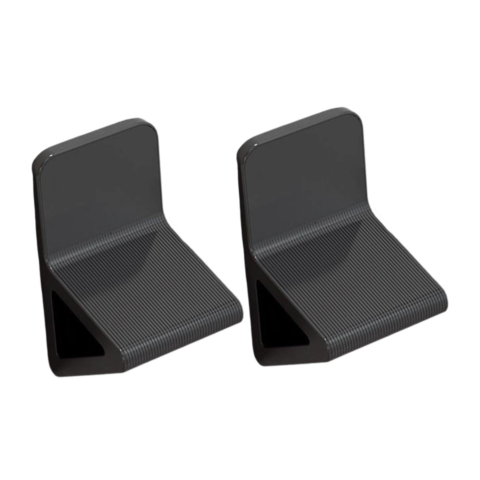2Pcs Shower Foot Rest Anti Slip Bathroom Foot Pedals for Bathroom Home Black
