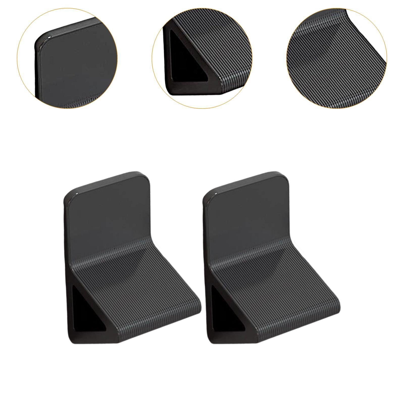 2Pcs Shower Foot Rest Anti Slip Bathroom Foot Pedals for Bathroom Home Black