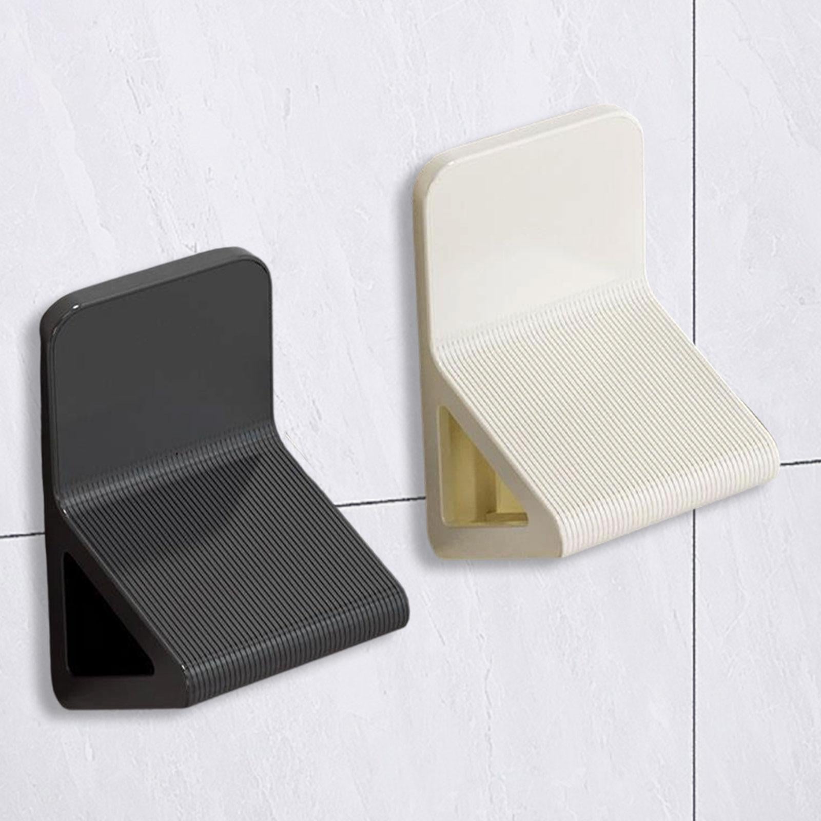 2Pcs Shower Foot Rest Anti Slip Bathroom Foot Pedals for Bathroom Home Milky White Black