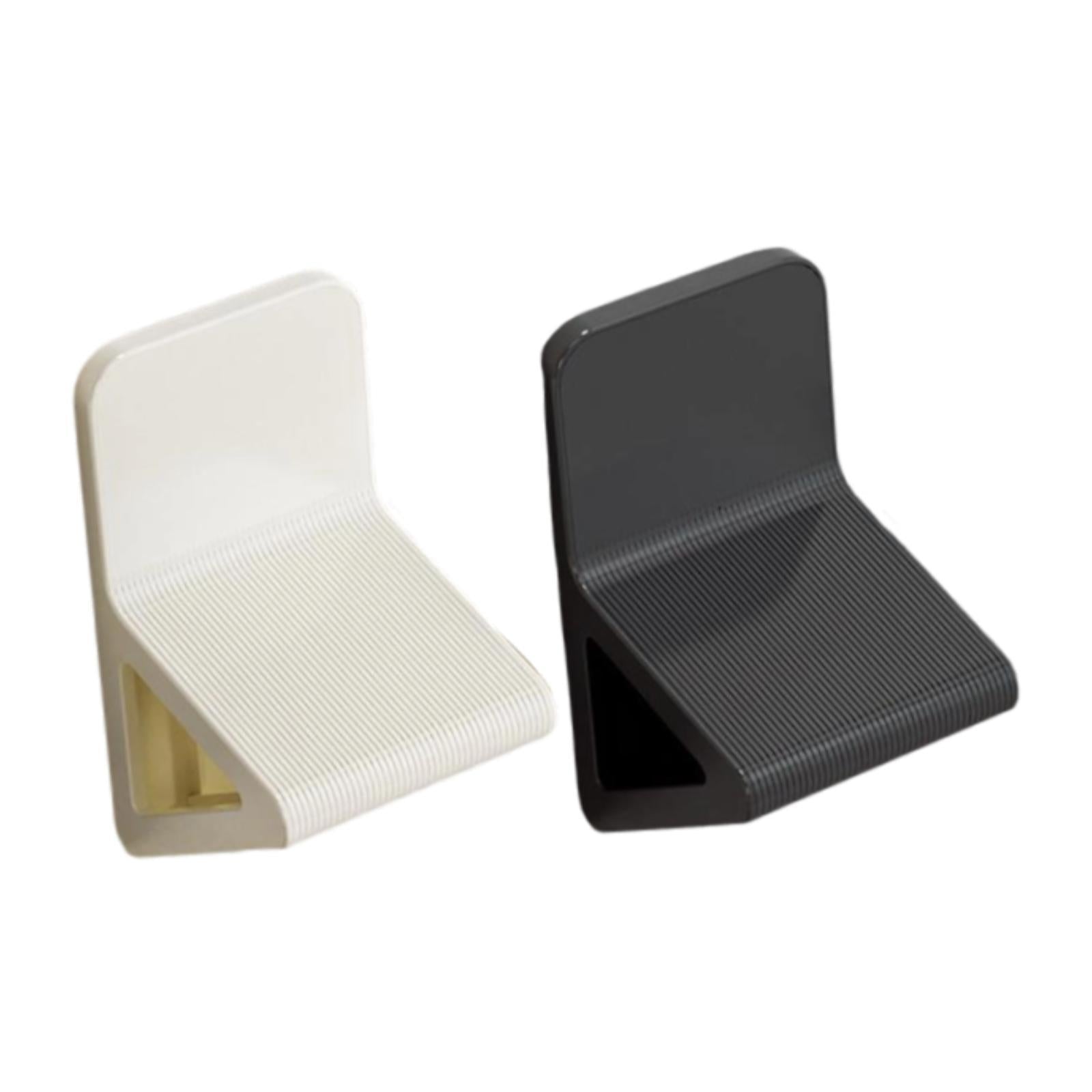 2Pcs Shower Foot Rest Anti Slip Bathroom Foot Pedals for Bathroom Home Milky White Black