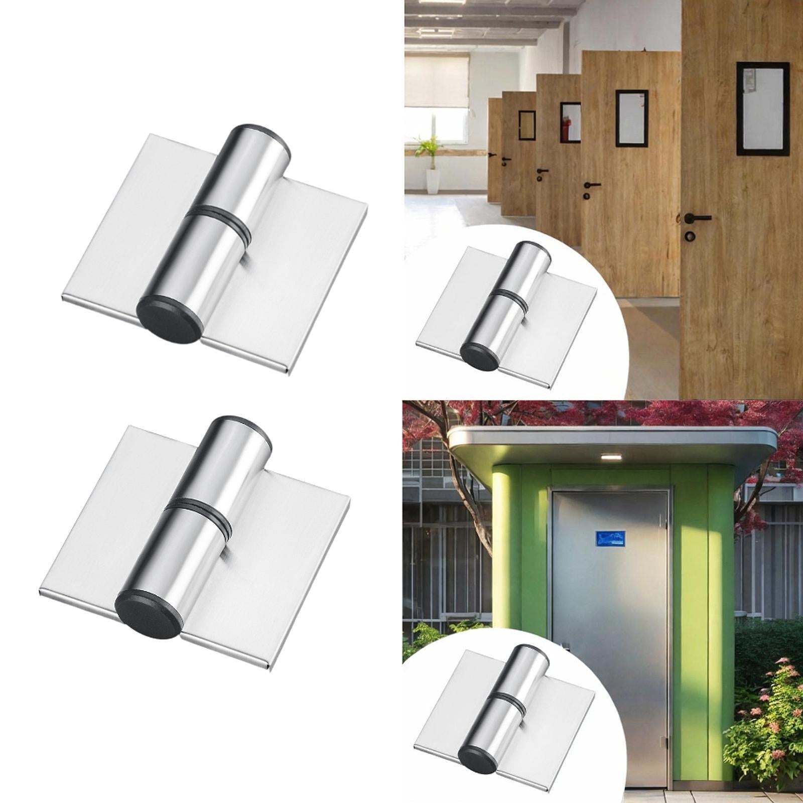 2x Public Toilet Hinge Restroom Partition Door Hinge for Hotel Shopping Mall left