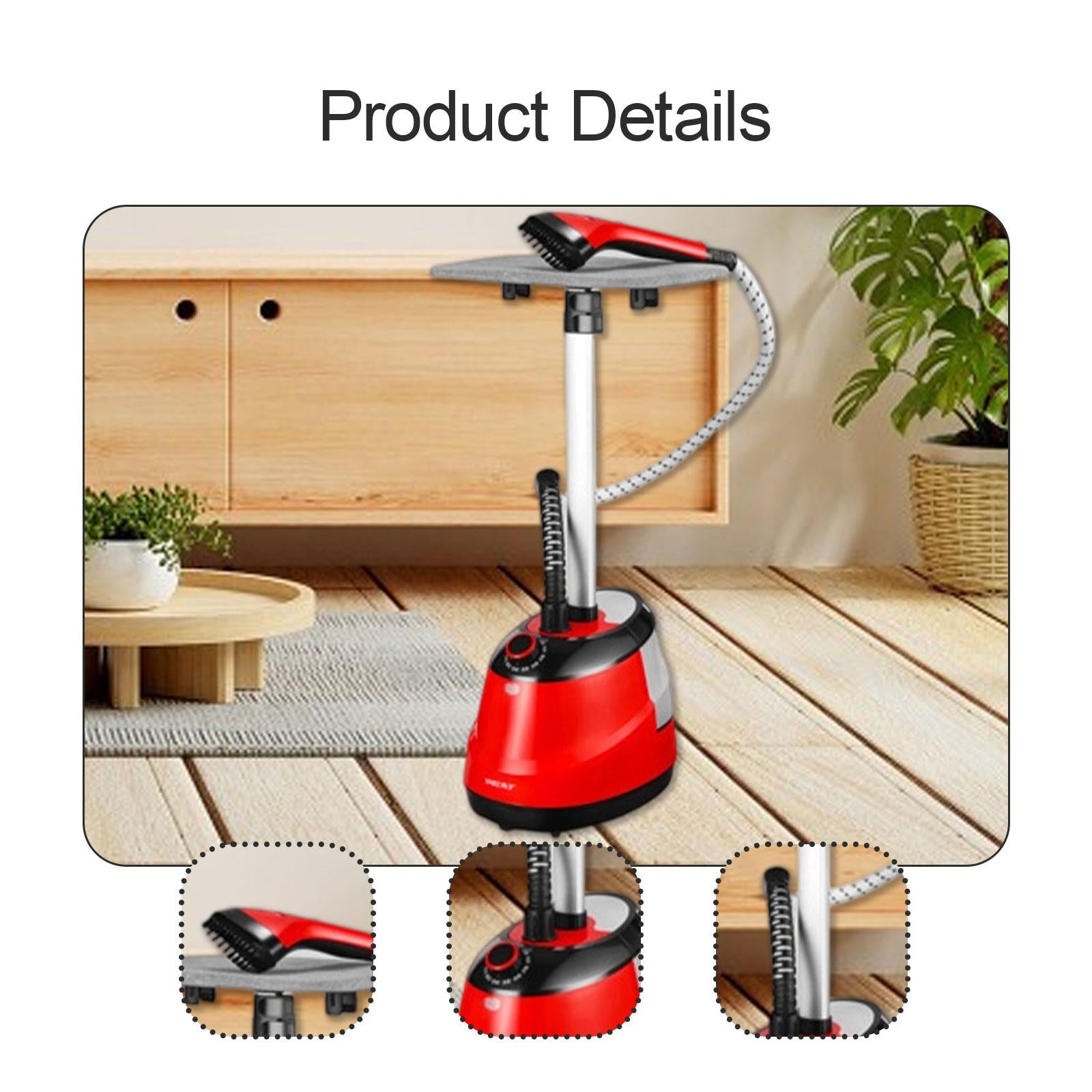 2000W Garment Steamer Ironing Machine Standing Clothes Steamer for Dorm Home