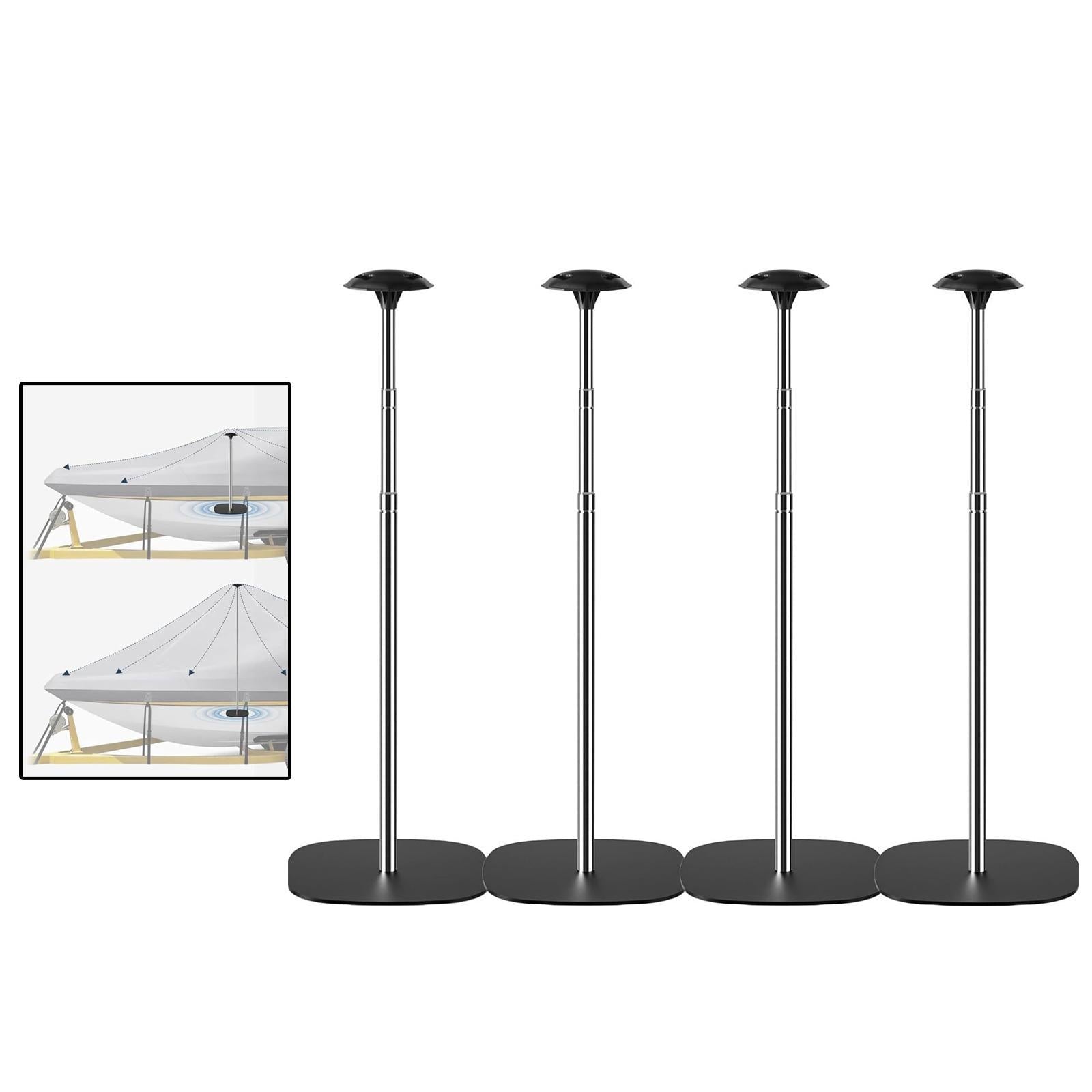 4 Pieces Boat Cover Support Pole Systems Telescoping Sturdy Stable Windproof