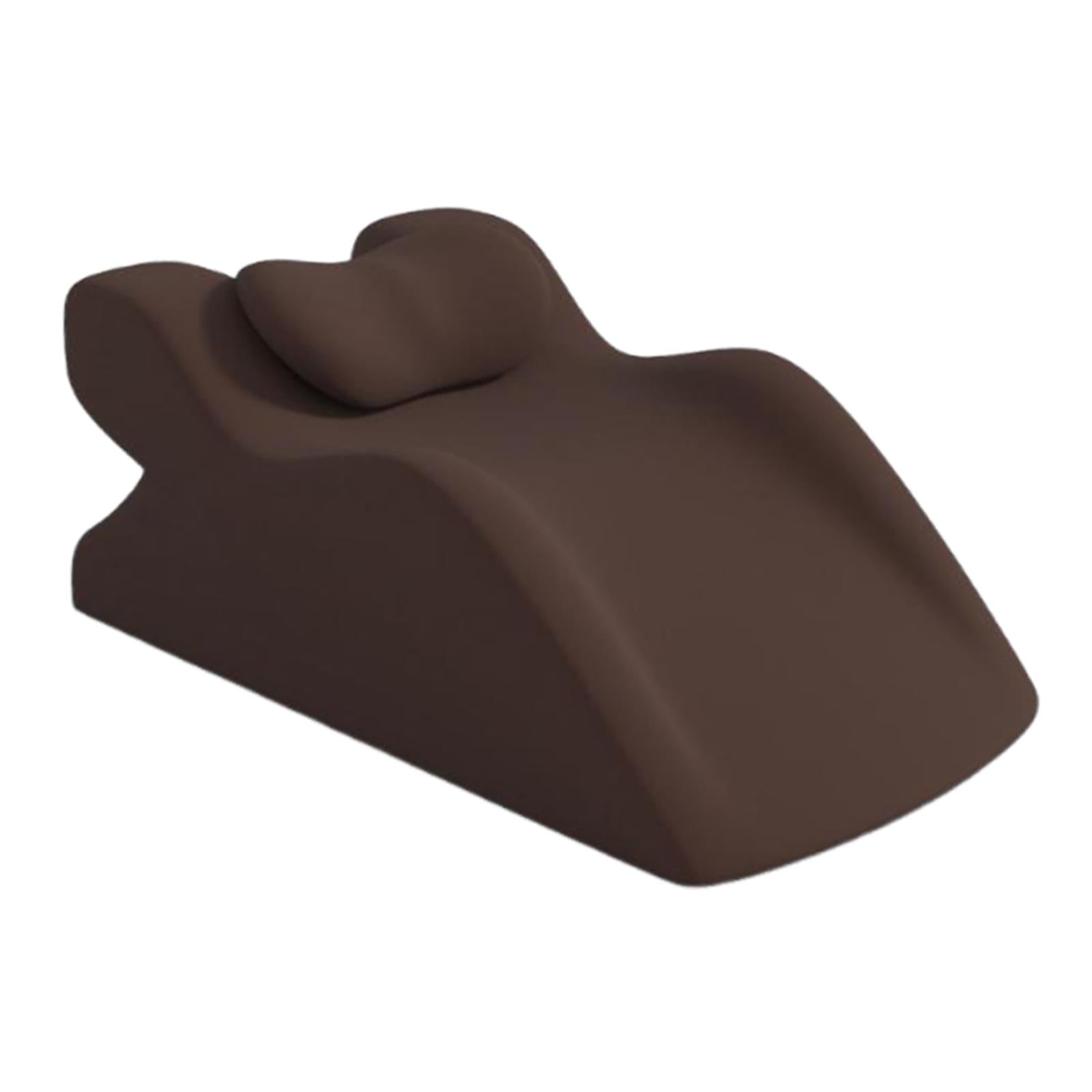 Face Down Pillow Multipurpose Fashion Memory Foam for Dorm Apartment Reading Brown