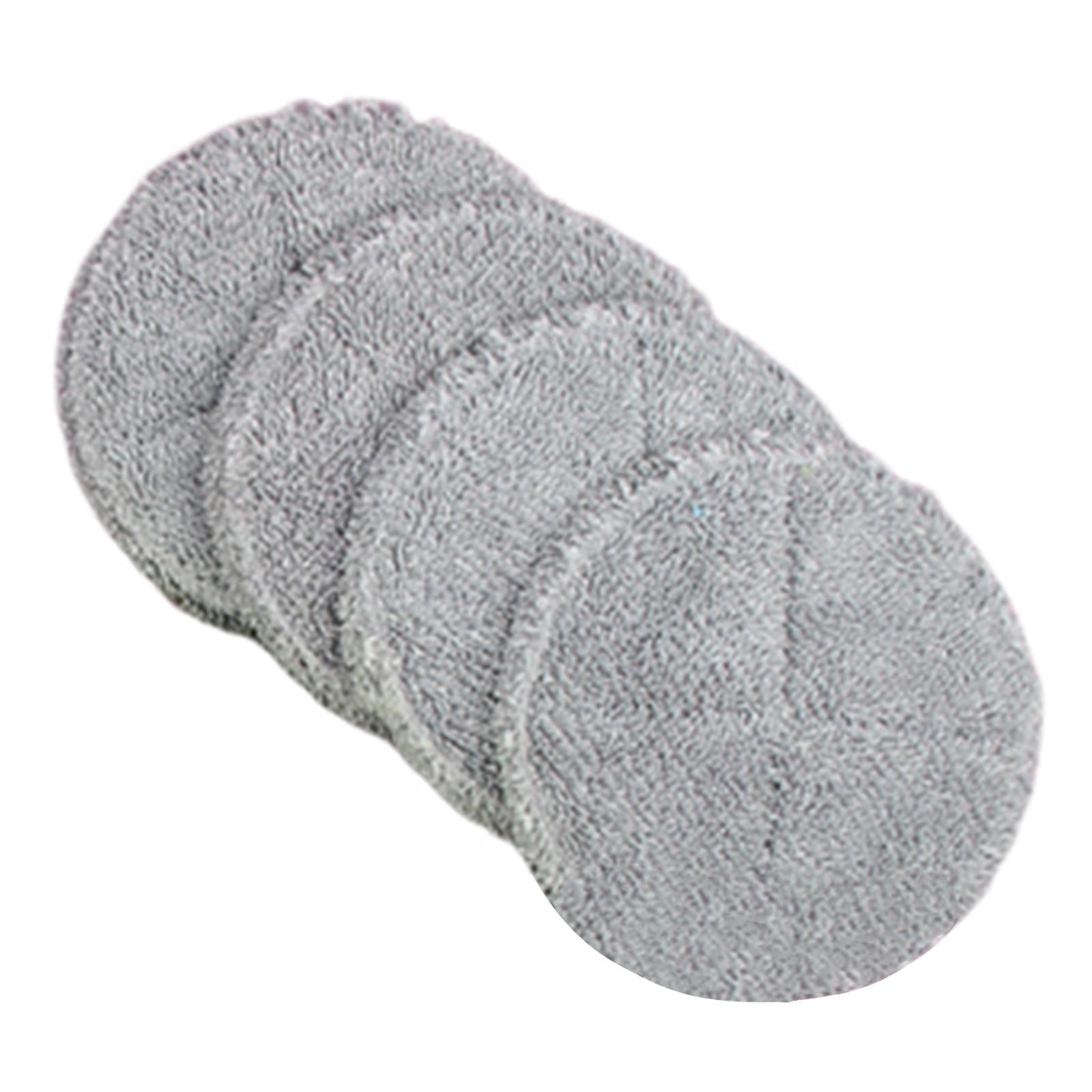 4 Pieces Rotary Mop Replacement Head Machine Washable Refills Mop Replace Head grey