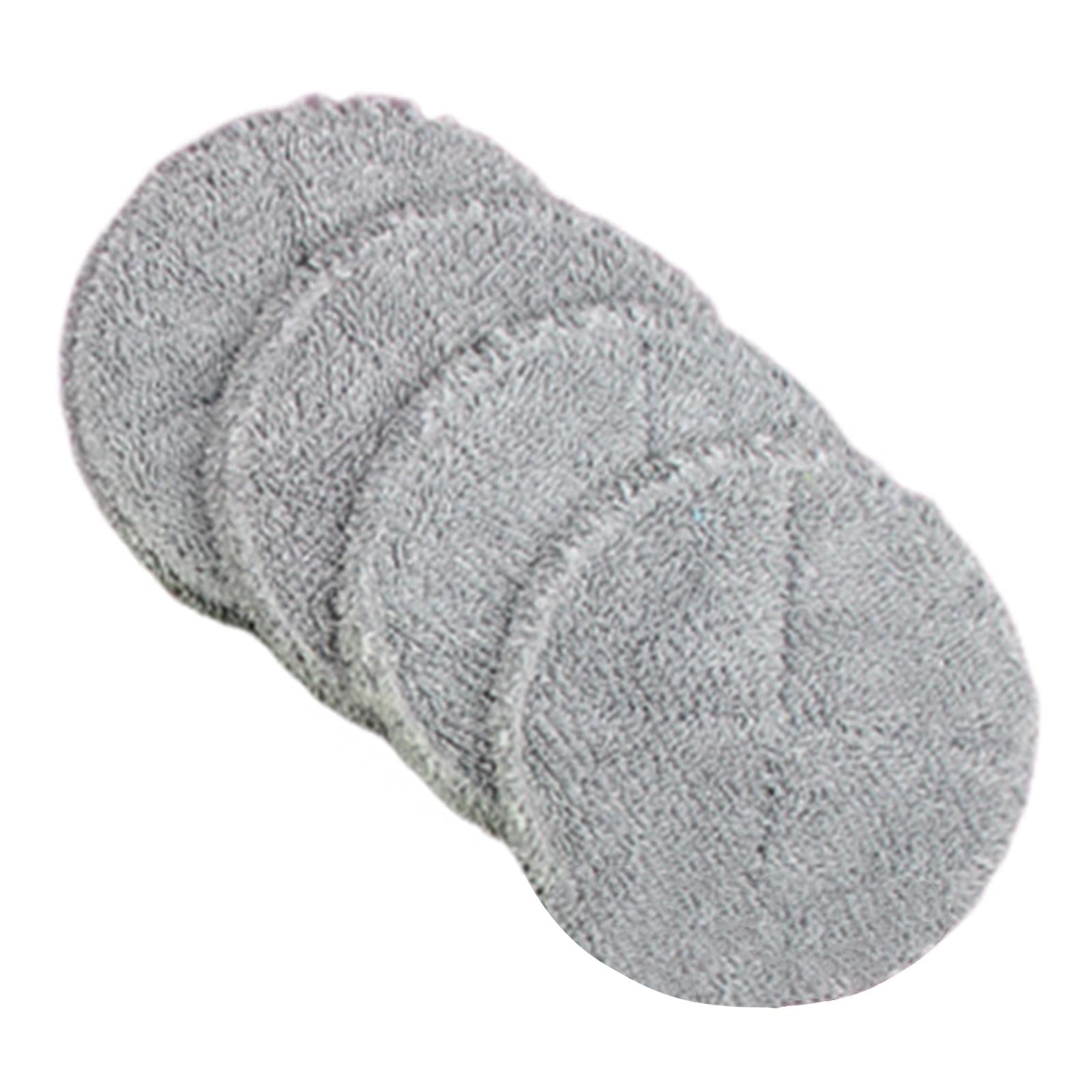 4 Pieces Rotary Mop Replacement Head Machine Washable Refills Mop Replace Head grey