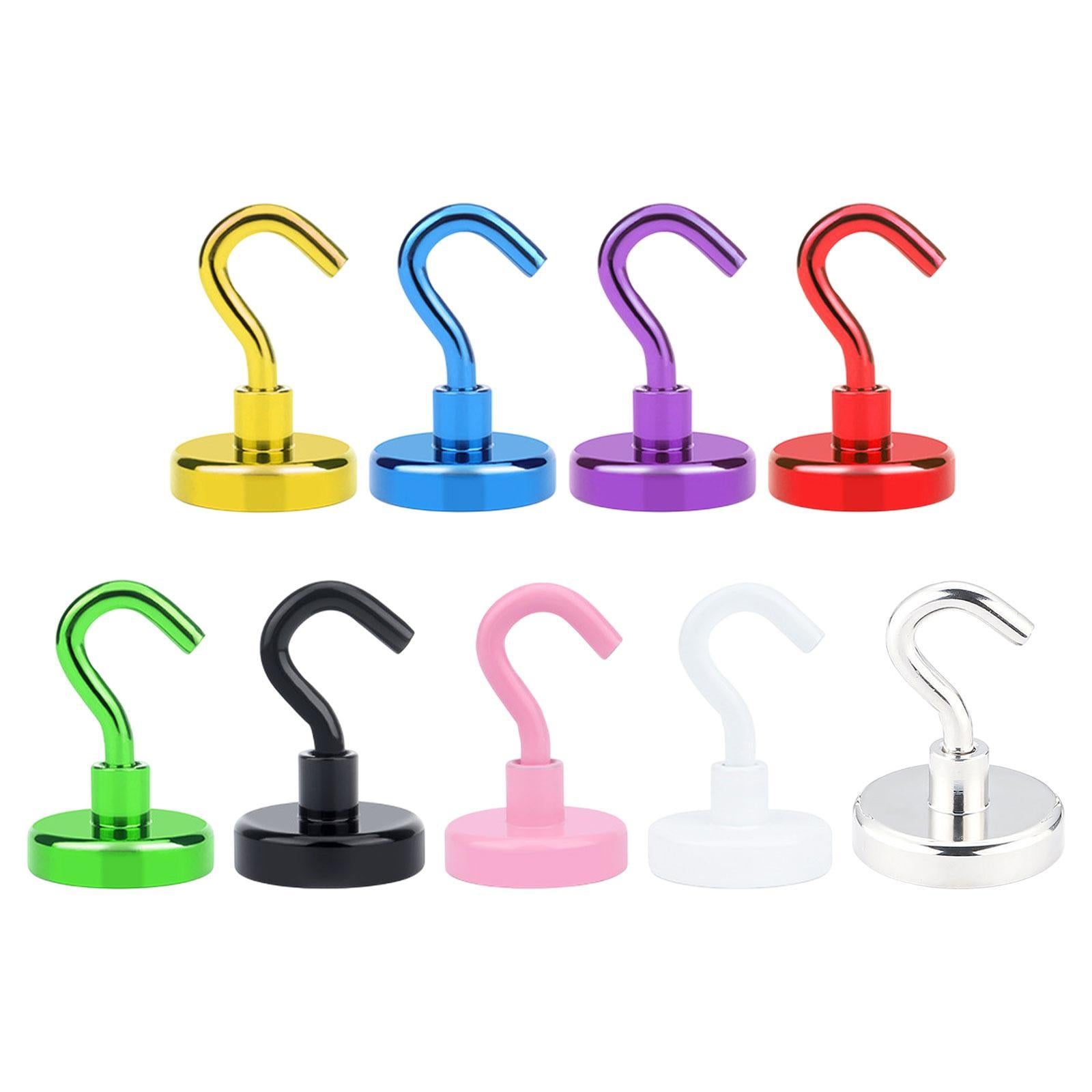 20 Pieces Magnetic Hooks Strong Hooks for Cabin Walls Beach Classroom Gold