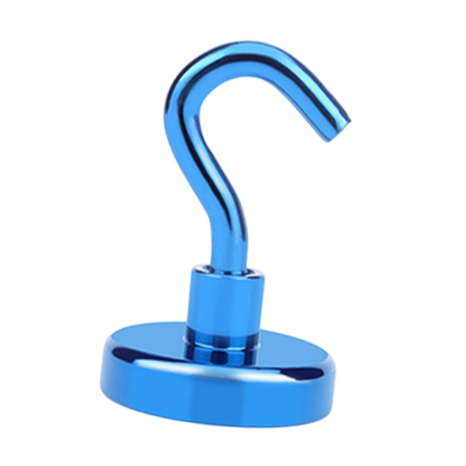 20 Pieces Magnetic Hooks Strong Hooks for Cabin Walls Beach Classroom Blue