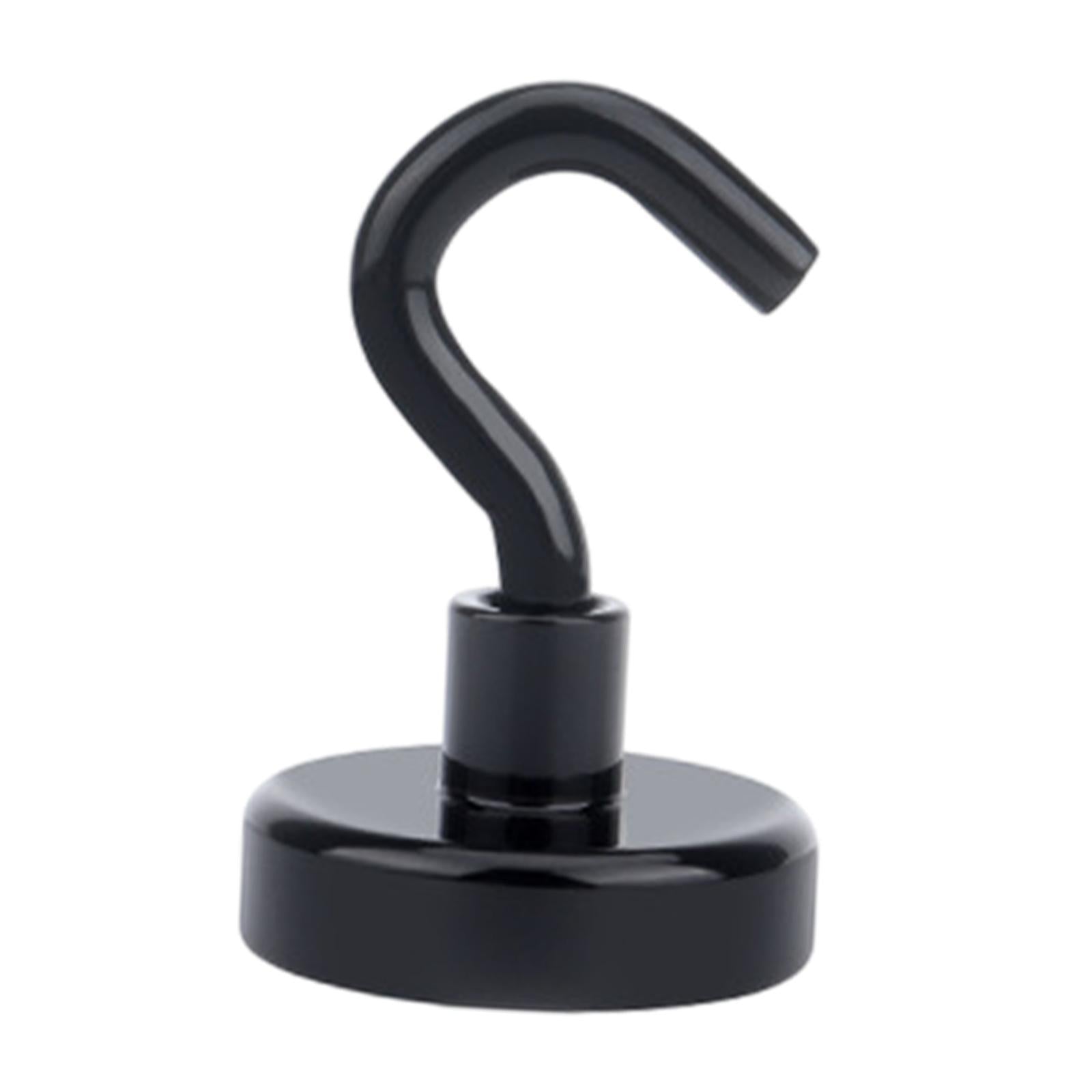 20 Pieces Magnetic Hooks Strong Hooks for Cabin Walls Beach Classroom Black