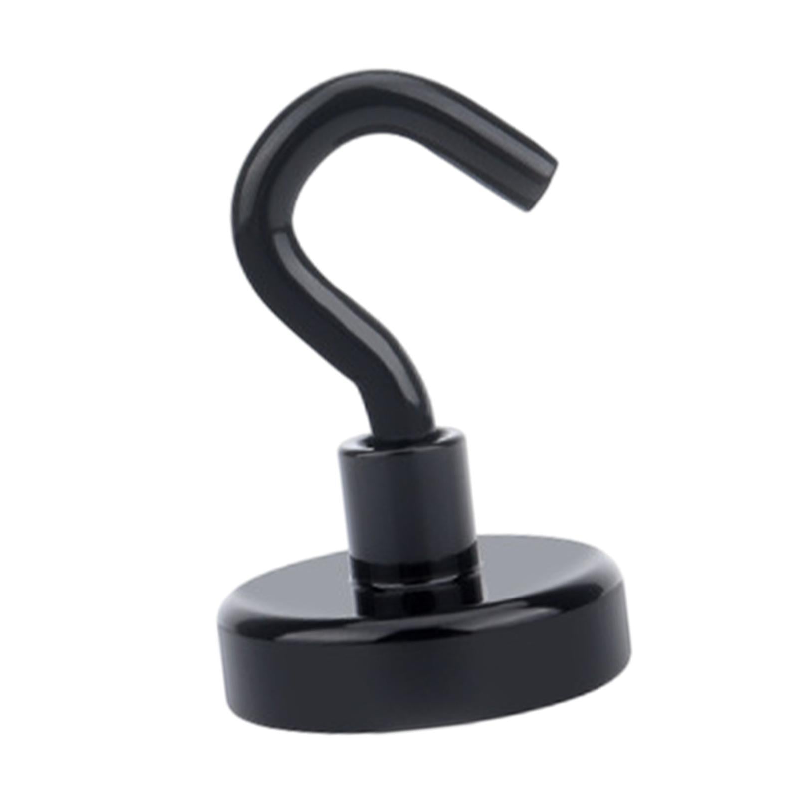20 Pieces Magnetic Hooks Strong Hooks for Cabin Walls Beach Classroom Black