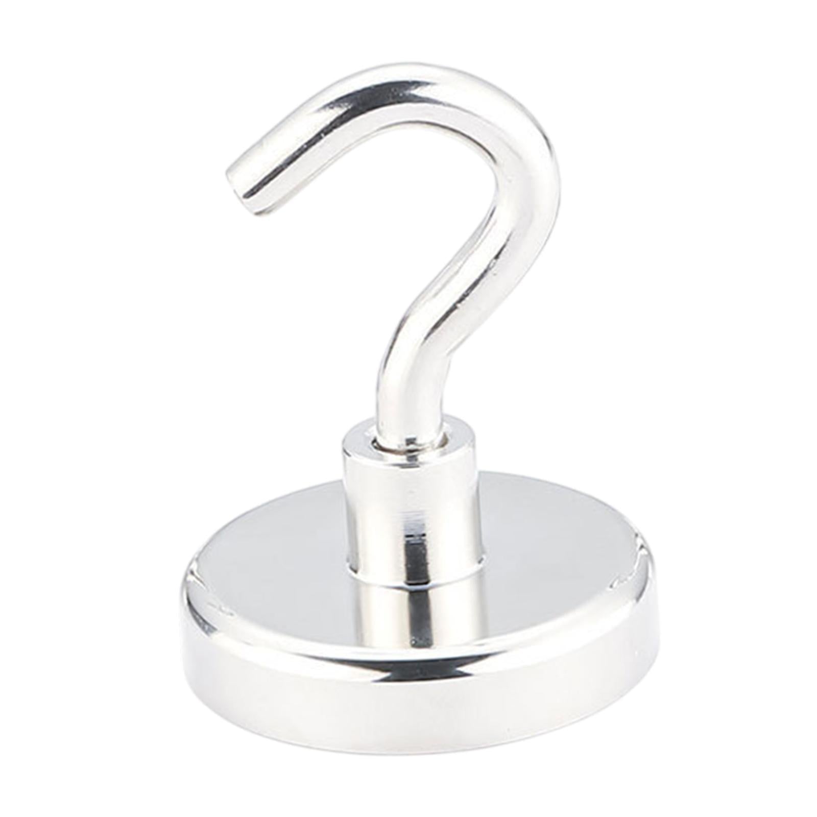 20 Pieces Magnetic Hooks Strong Hooks for Cabin Walls Beach Classroom Silver