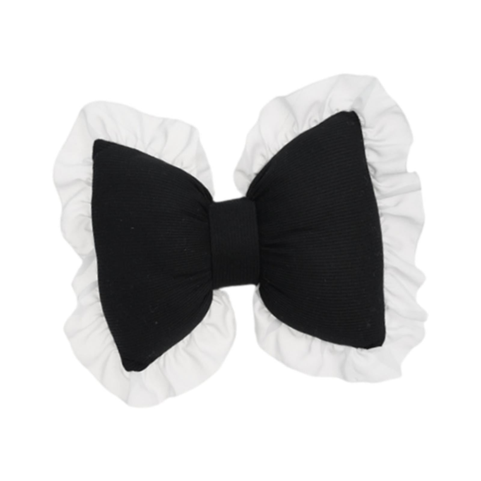 Bowknot Pillow Home Decor Centerpiece Sofa Cushion for Indoor Sofa Farmhouse Black