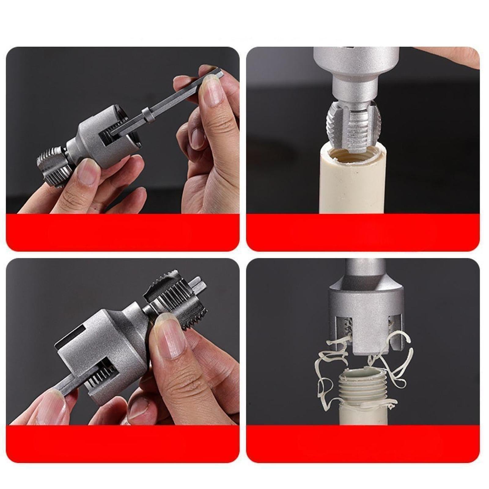 Ppr Pipe Threader Accessories Multifunction Plumbing Tool for Electric Drill 9.2cmx1.7cm