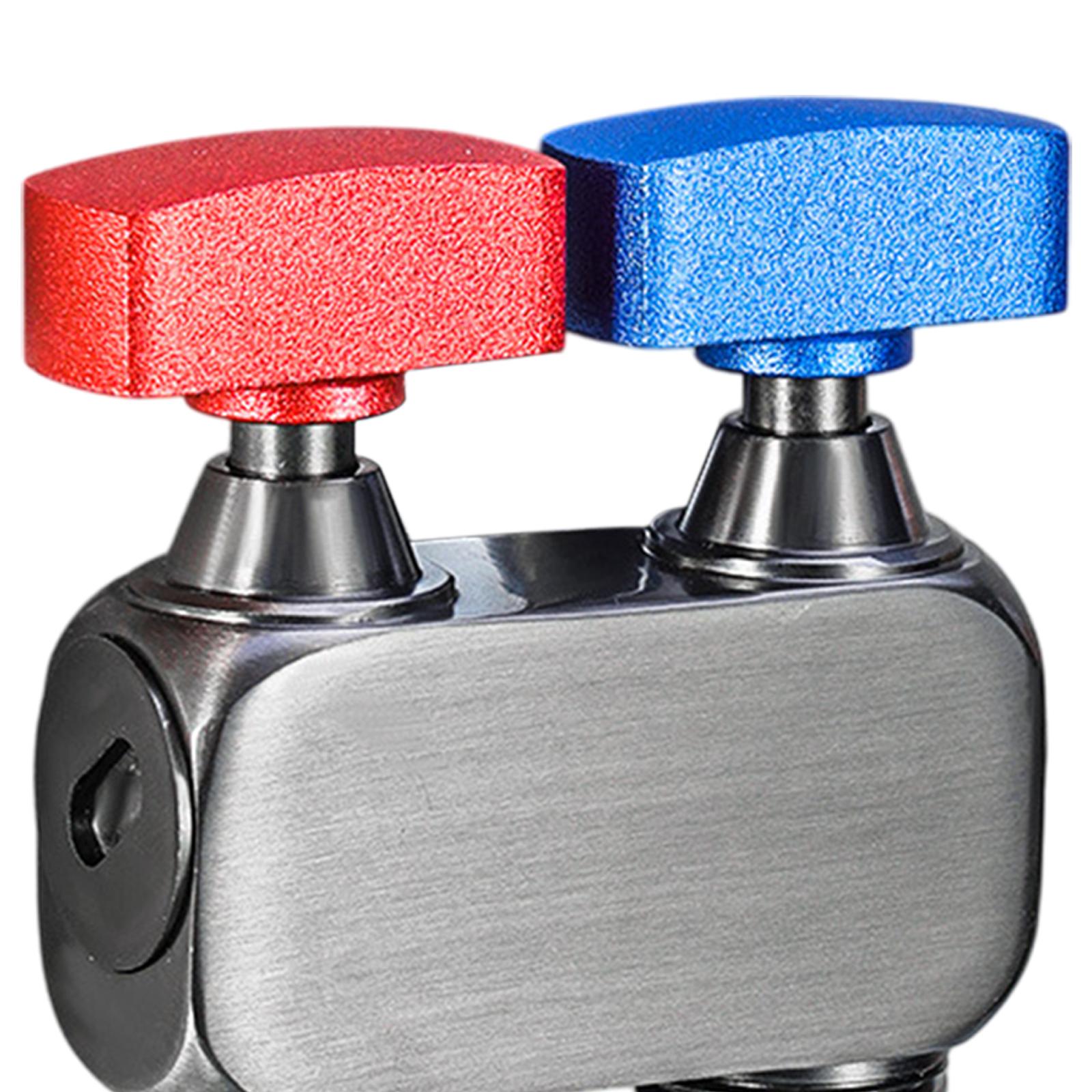 1in 2 out Double Control Valve Multifunctional Independent Switch Accessories Red Blue Gray