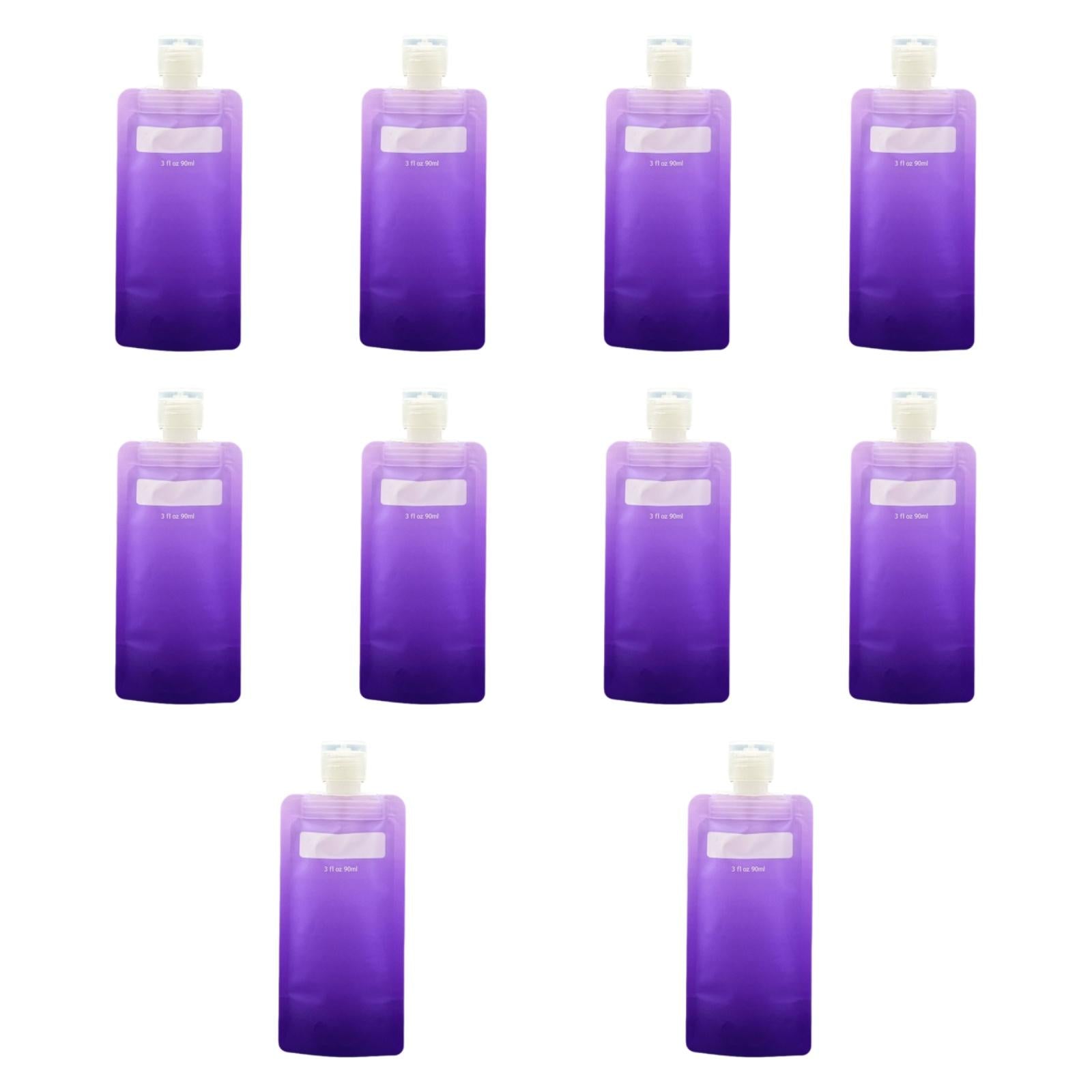 Liquid Packaging Bag 90ml Liquid Container for Shampoo Soap Men Women Purple