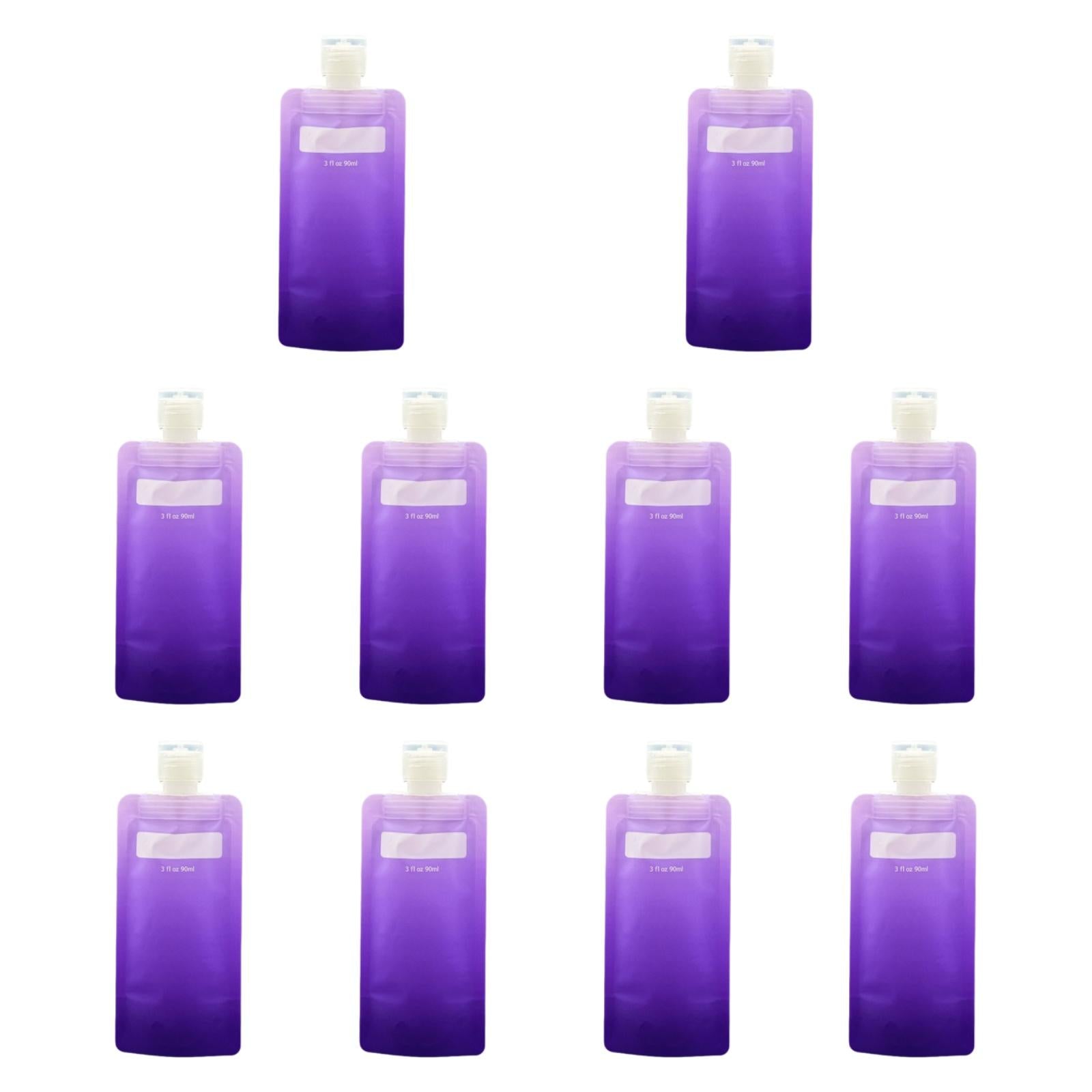 Liquid Packaging Bag 90ml Liquid Container for Shampoo Soap Men Women Purple