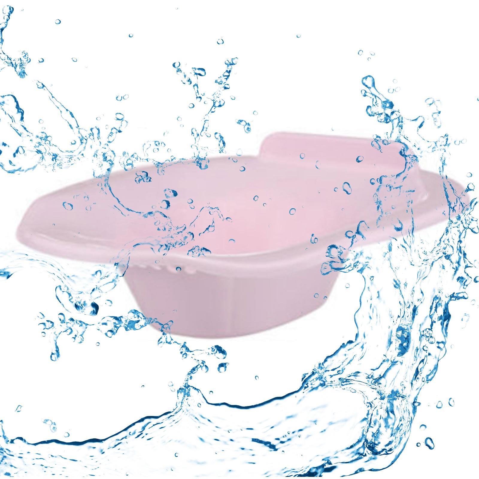 Toilet Seat Sits Bath Bidet Washing Hip Bath Basin for Bathroom Hotel Travel Pink