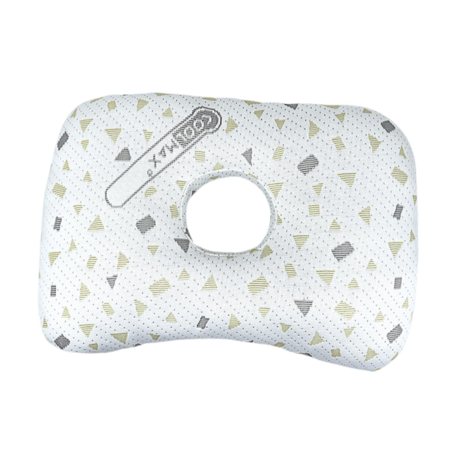 Ear Piercing Pillow Comfortable Cotton Filling Neck Head Support with A Hole Style B