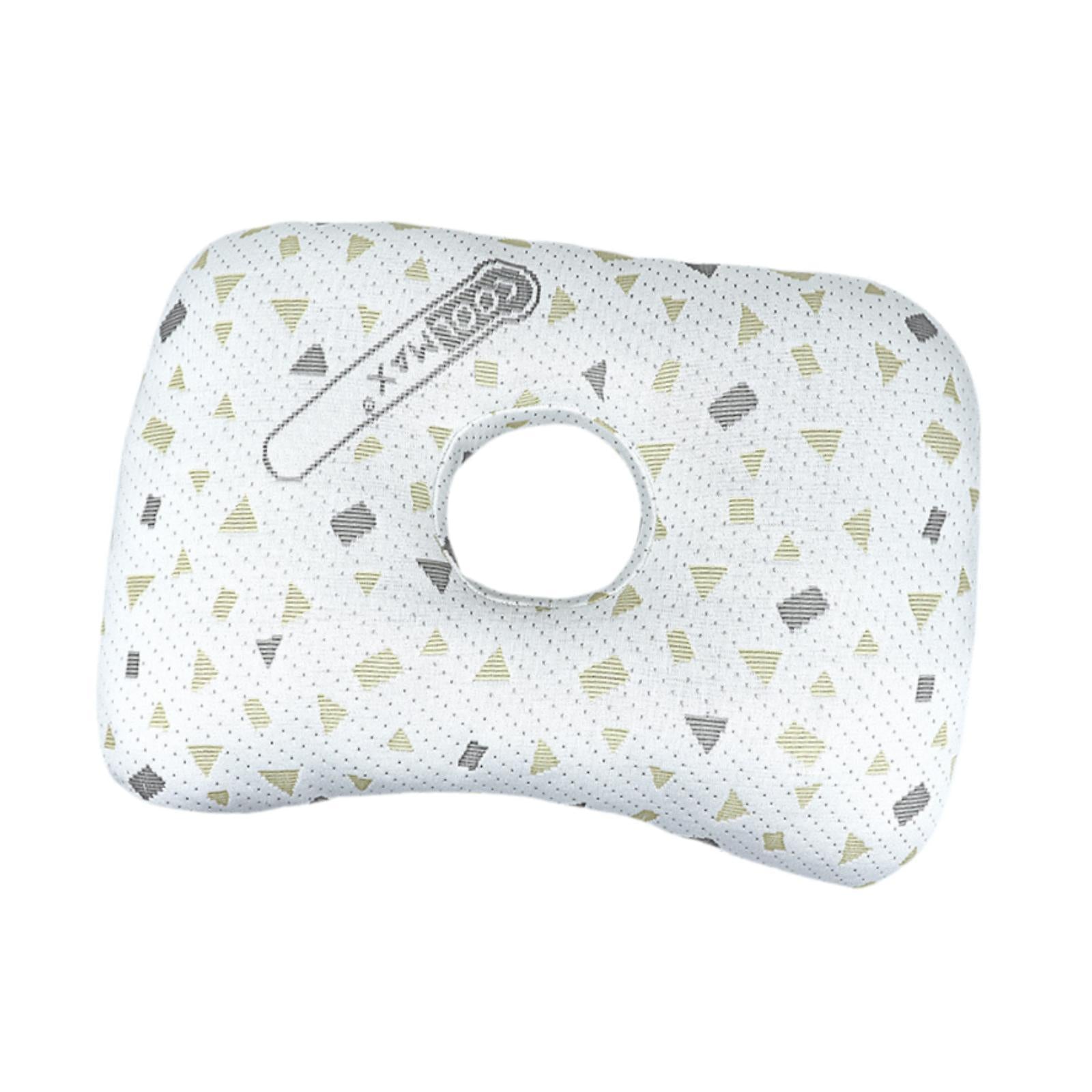 Ear Piercing Pillow Comfortable Cotton Filling Neck Head Support with A Hole Style B