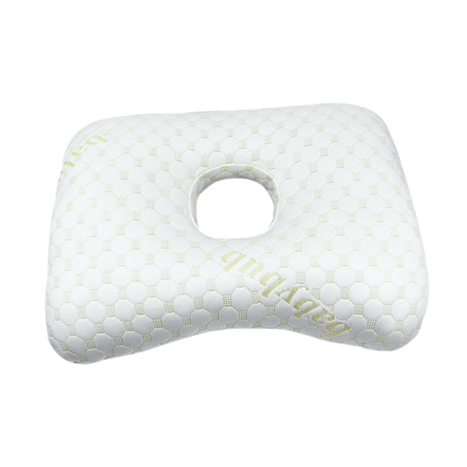 Ear Piercing Pillow Comfortable Cotton Filling Neck Head Support with A Hole Style C