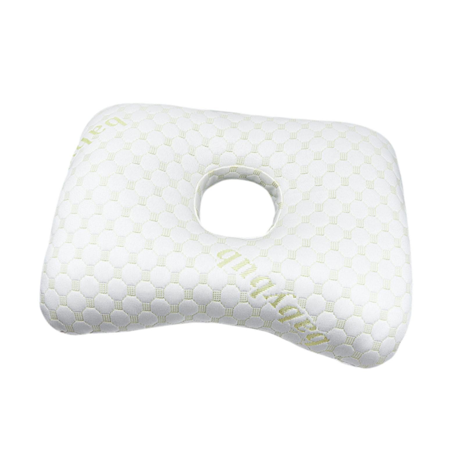 Ear Piercing Pillow Comfortable Cotton Filling Neck Head Support with A Hole Style C