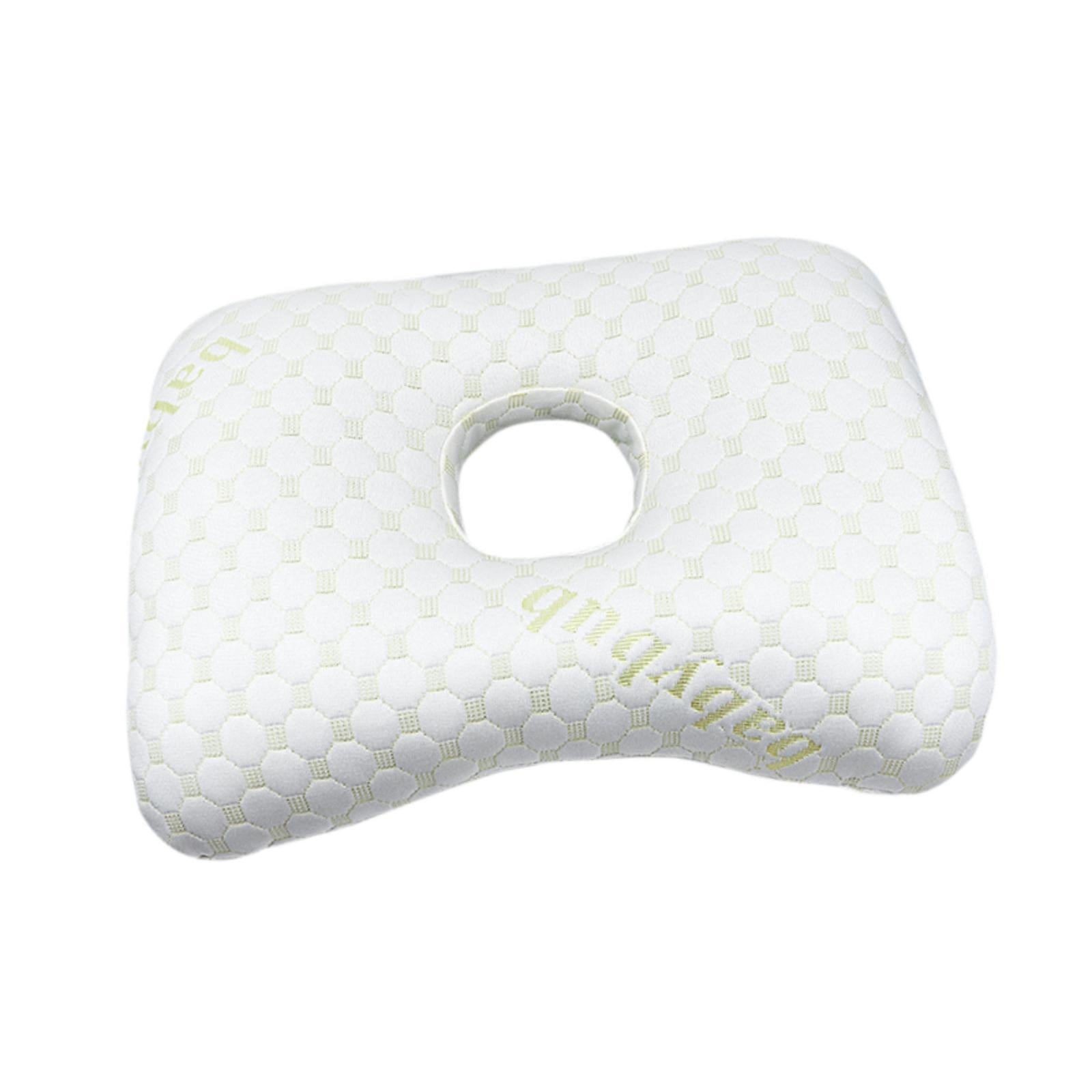 Ear Piercing Pillow Comfortable Cotton Filling Neck Head Support with A Hole Style C