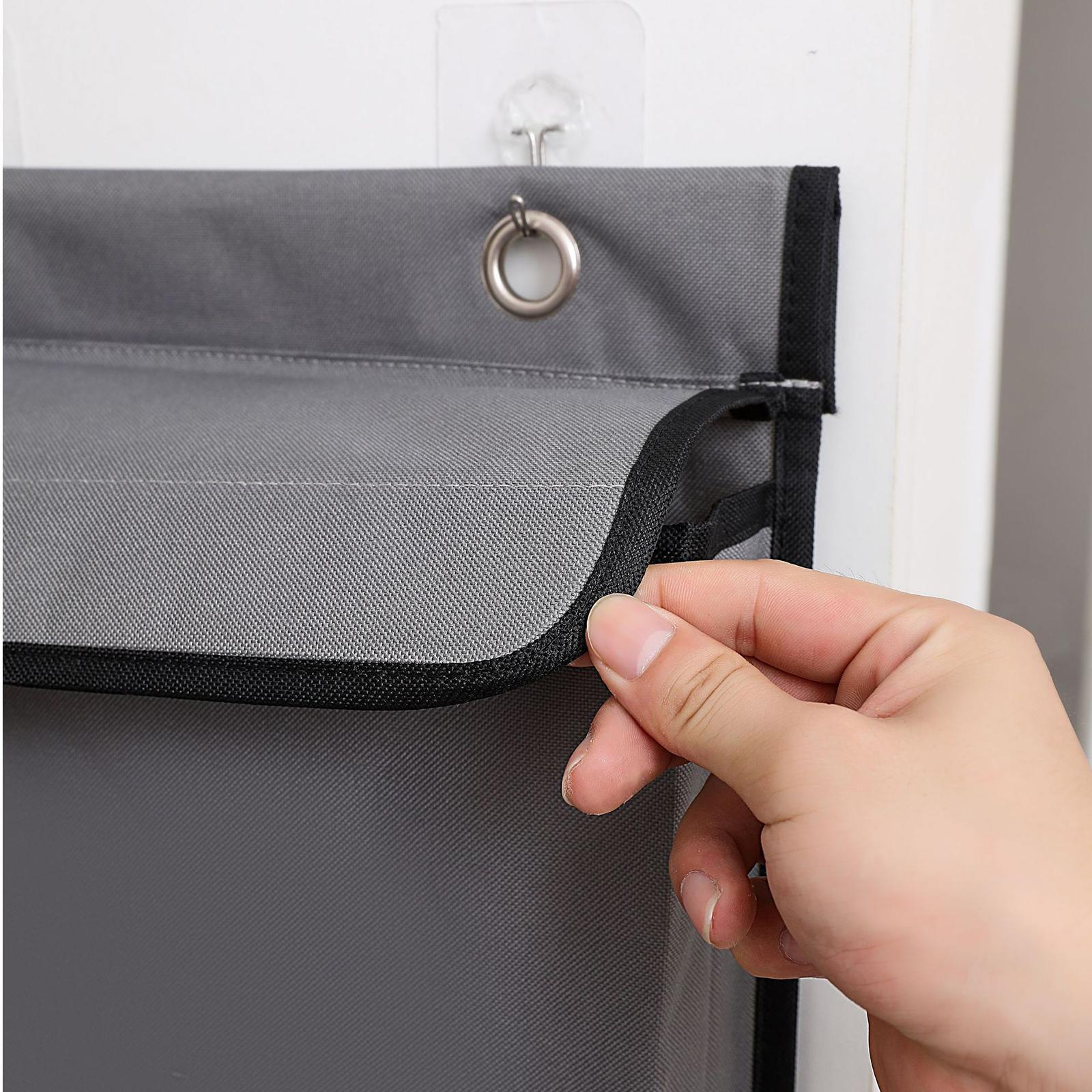 Hanging Storage Bag Pantry with Hooks Closet Bedroom over The Door Organizer