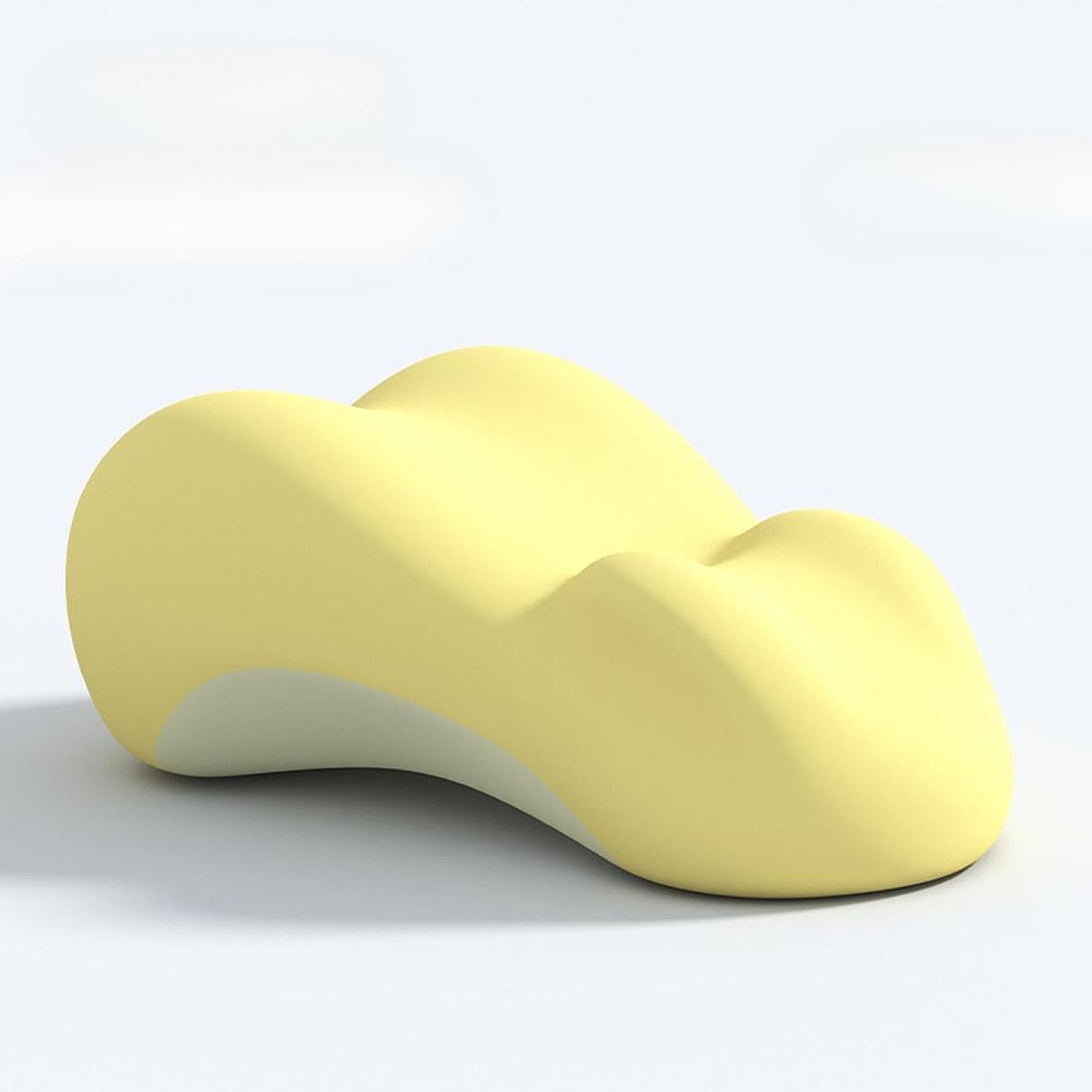 Leg Elevate Pillow Washable Cover Ergonomic Positioning Pillow for Bedroom Yellow