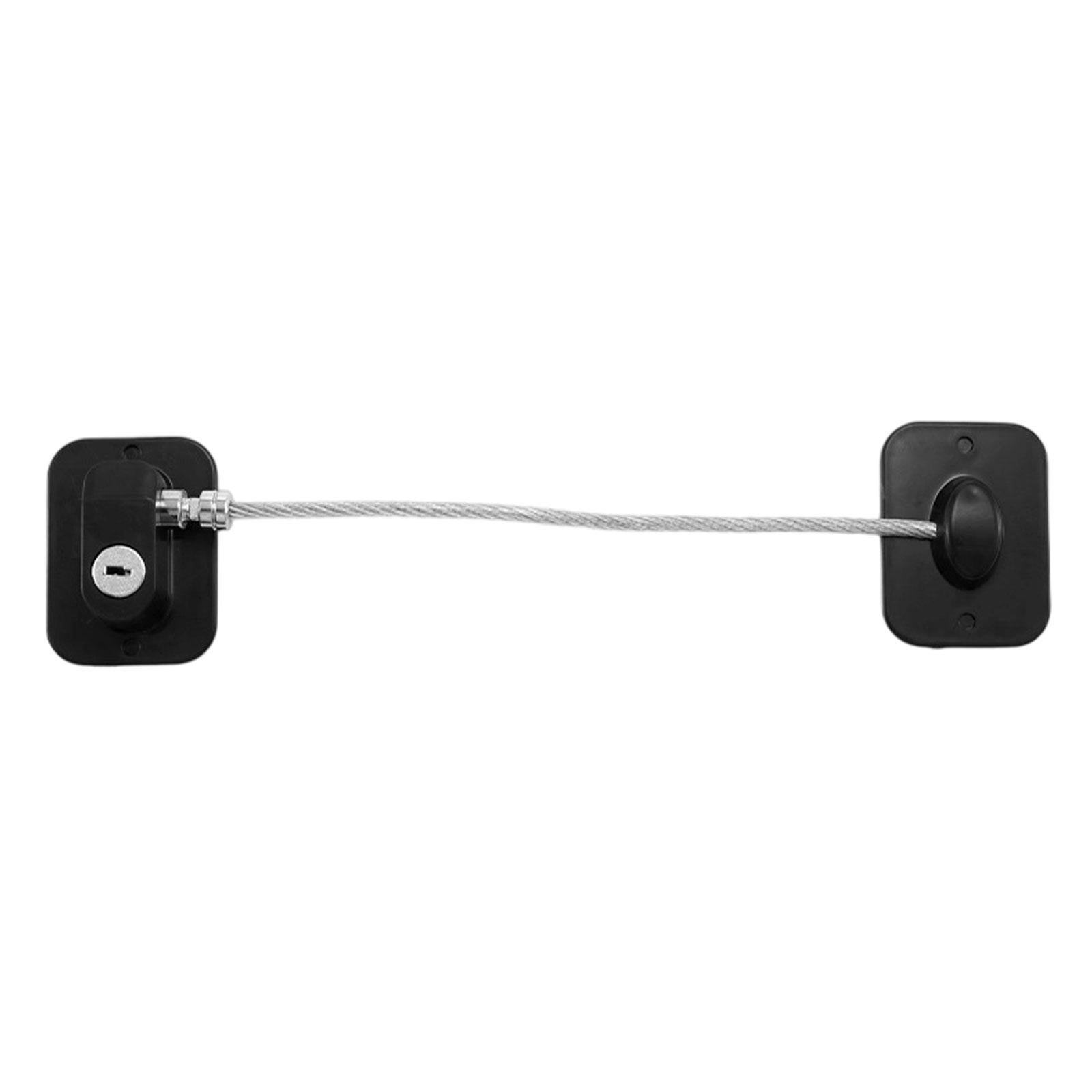 Fridge Lock for Kids No Keys Needed Cabinet Lock for Appliance Cupboard Door Black