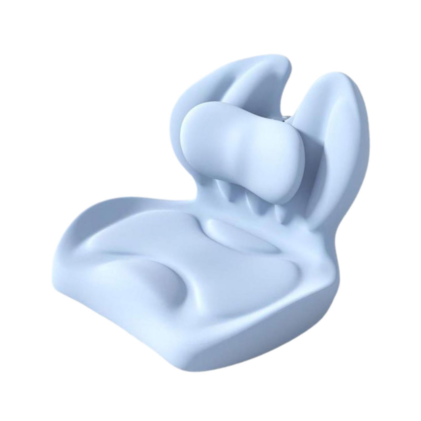 Memory Foam Seat Cushion Coccyx Cushions for Tailbone Car Seats Gaming Chair Blue