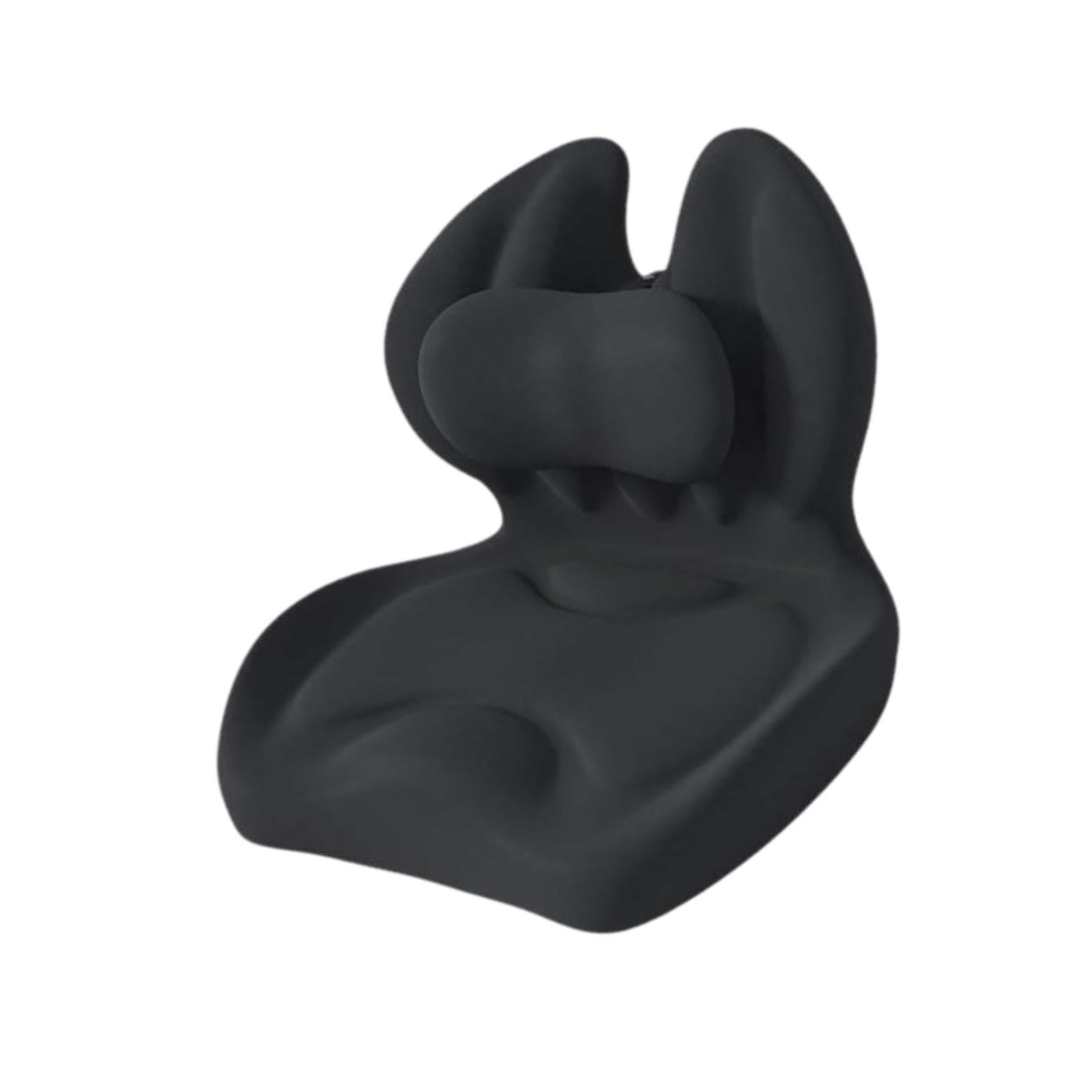 Memory Foam Seat Cushion Coccyx Cushions for Tailbone Car Seats Gaming Chair Black