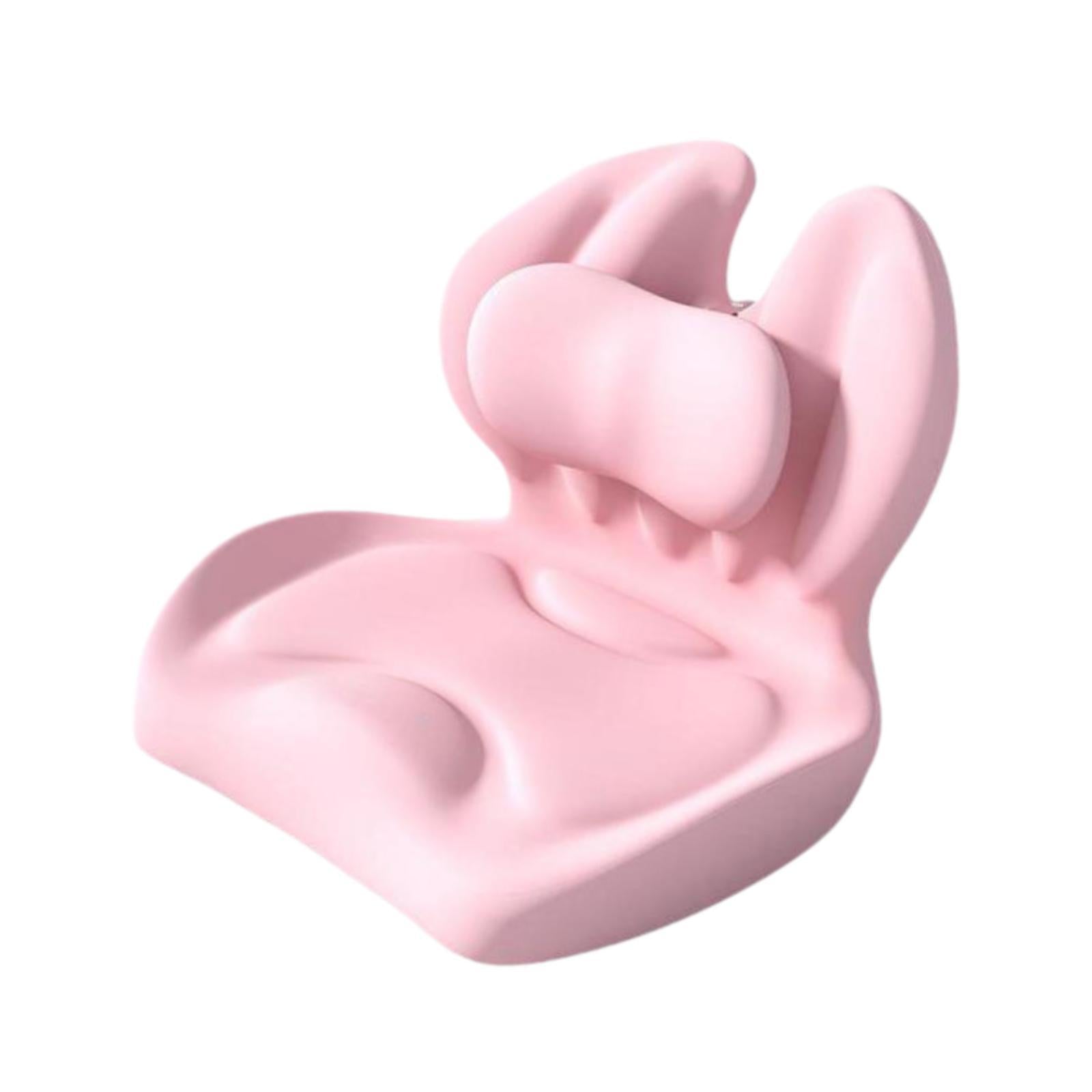 Memory Foam Seat Cushion Coccyx Cushions for Tailbone Car Seats Gaming Chair Pink