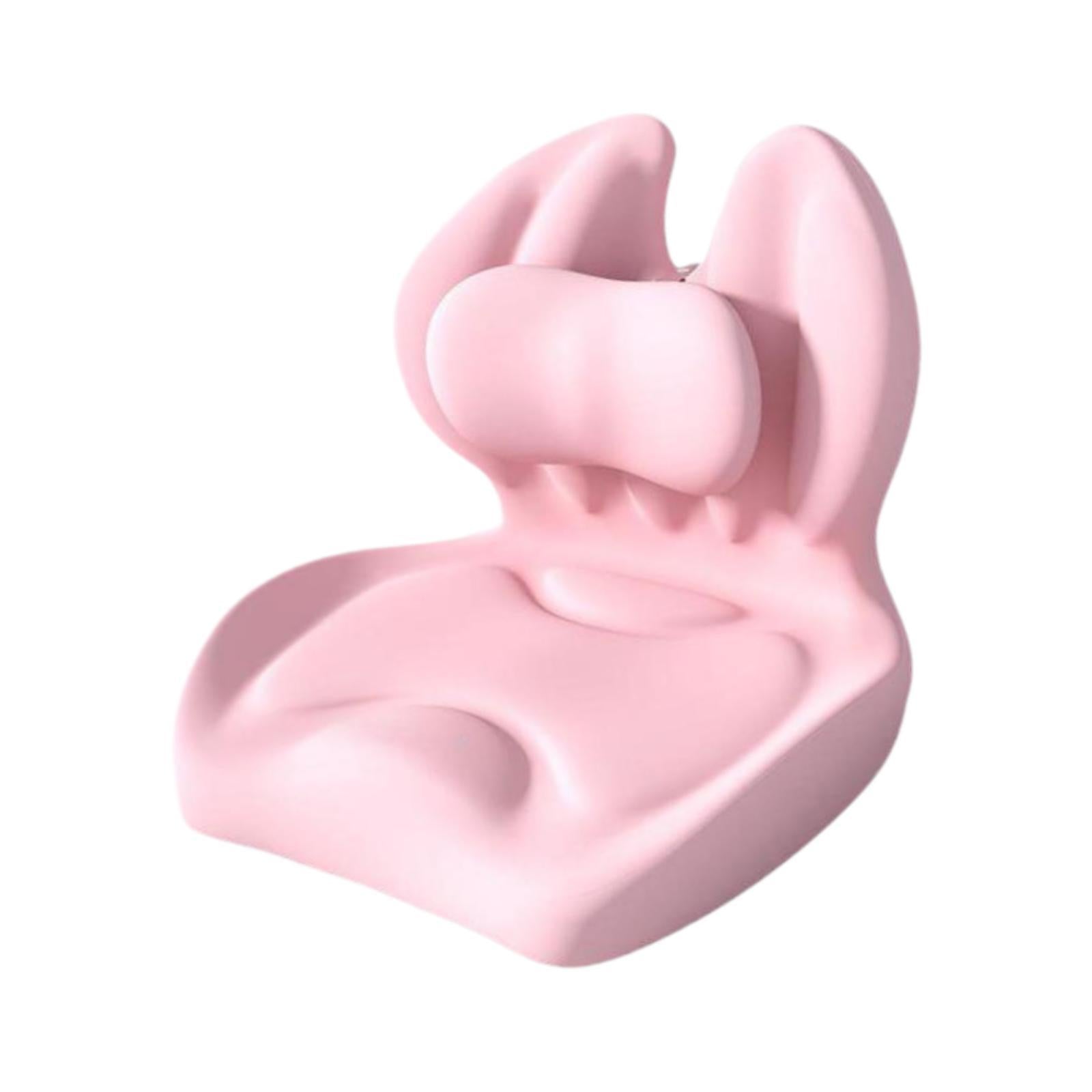 Memory Foam Seat Cushion Coccyx Cushions for Tailbone Car Seats Gaming Chair Pink