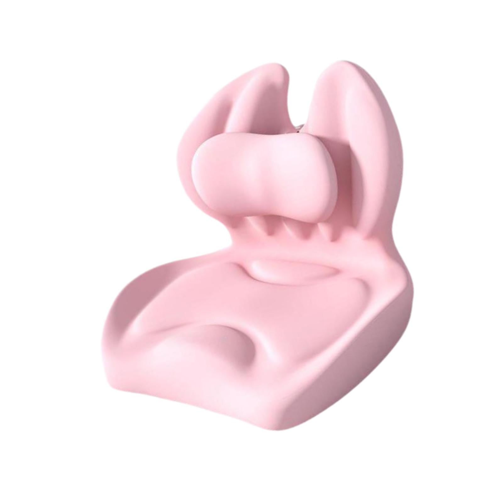 Memory Foam Seat Cushion Coccyx Cushions for Tailbone Car Seats Gaming Chair Pink