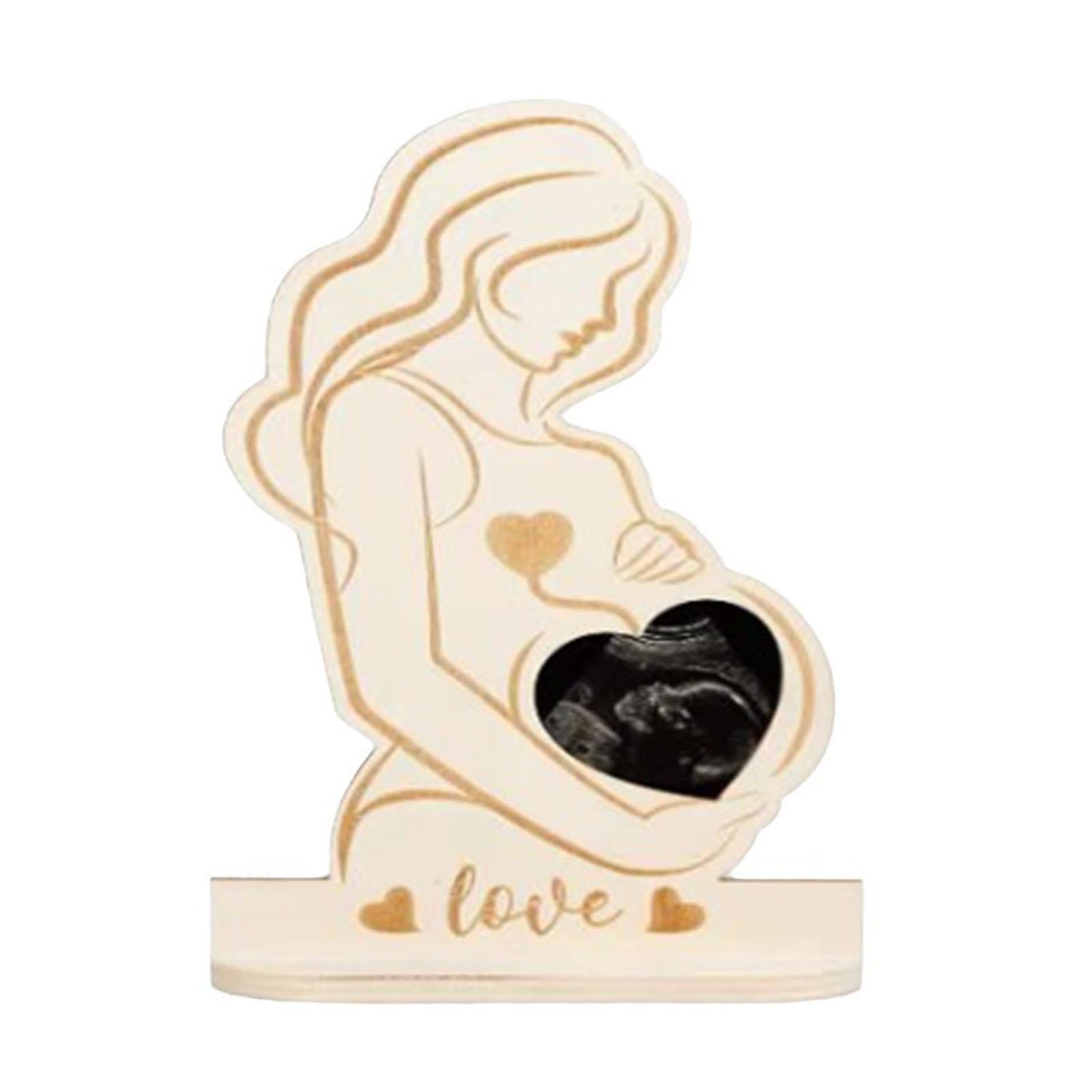 Wooden Ornament New Mom Gifts Easy to Assemble Handmade Wood Sign Desk Decor