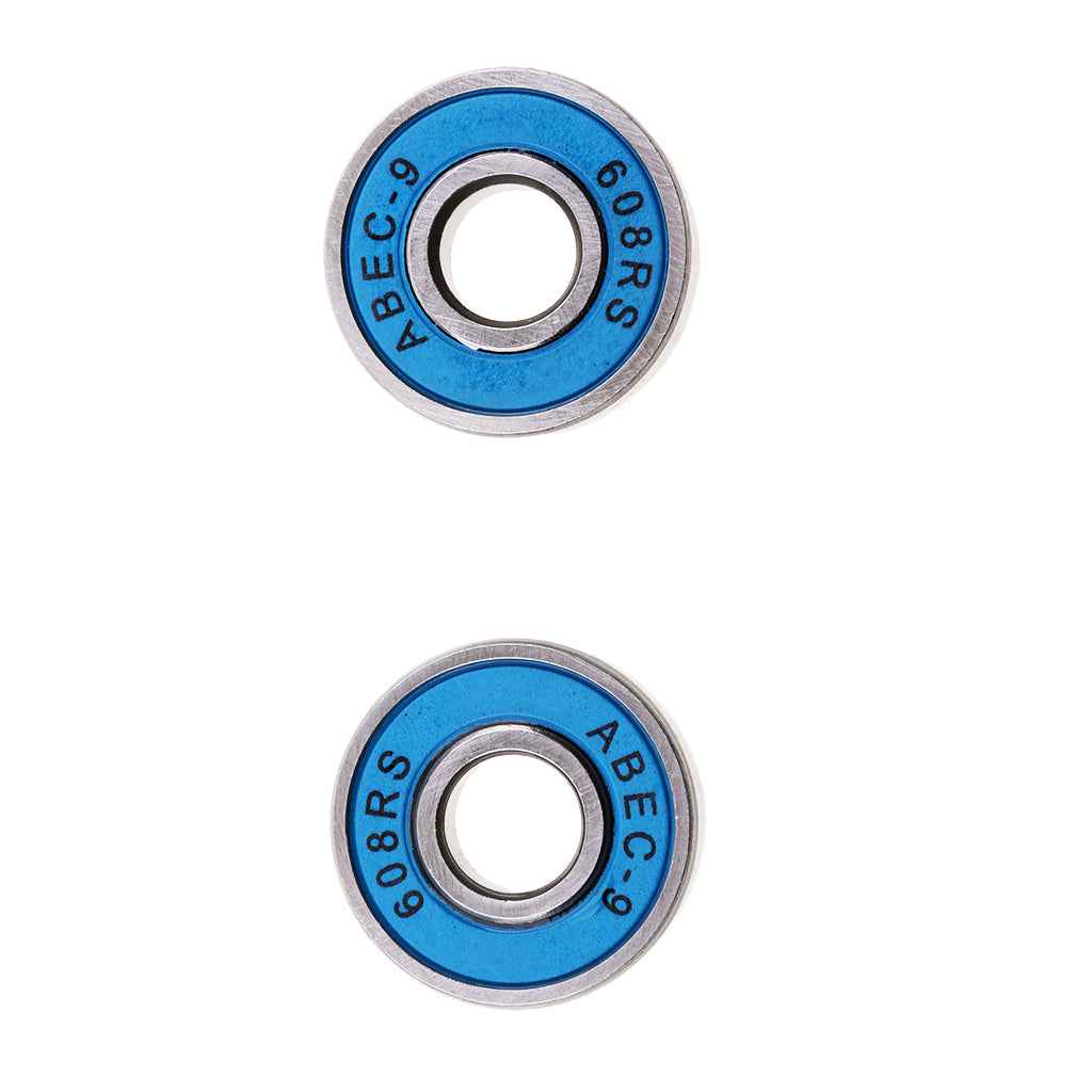 10 Pieces ABEC-9 608RS Roller Skate Wheel Bearings Seal Ball Bearings Blue
