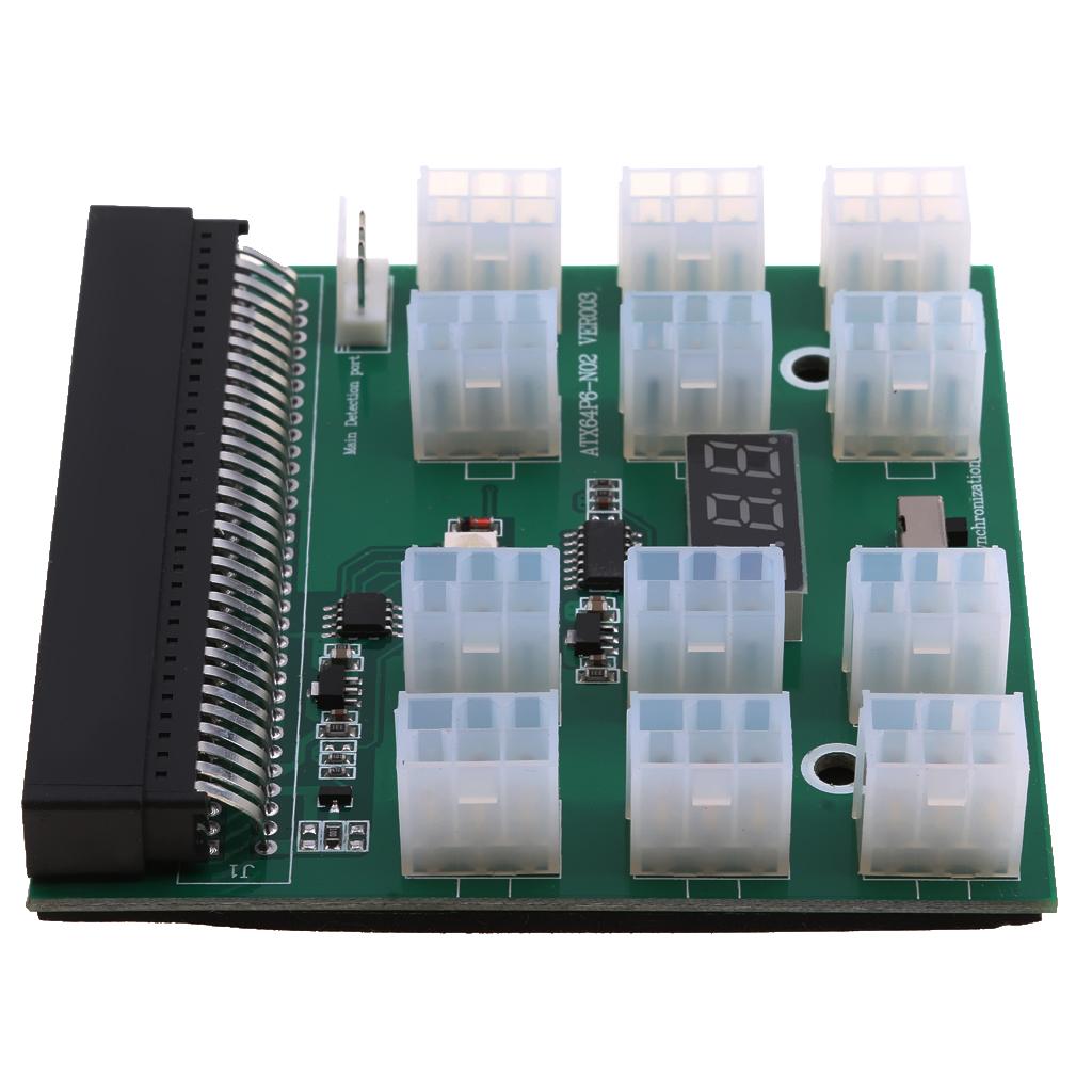 PCIe 6Pin Power Supply Adapter Breakout Board Adapter Autostart for Mining
