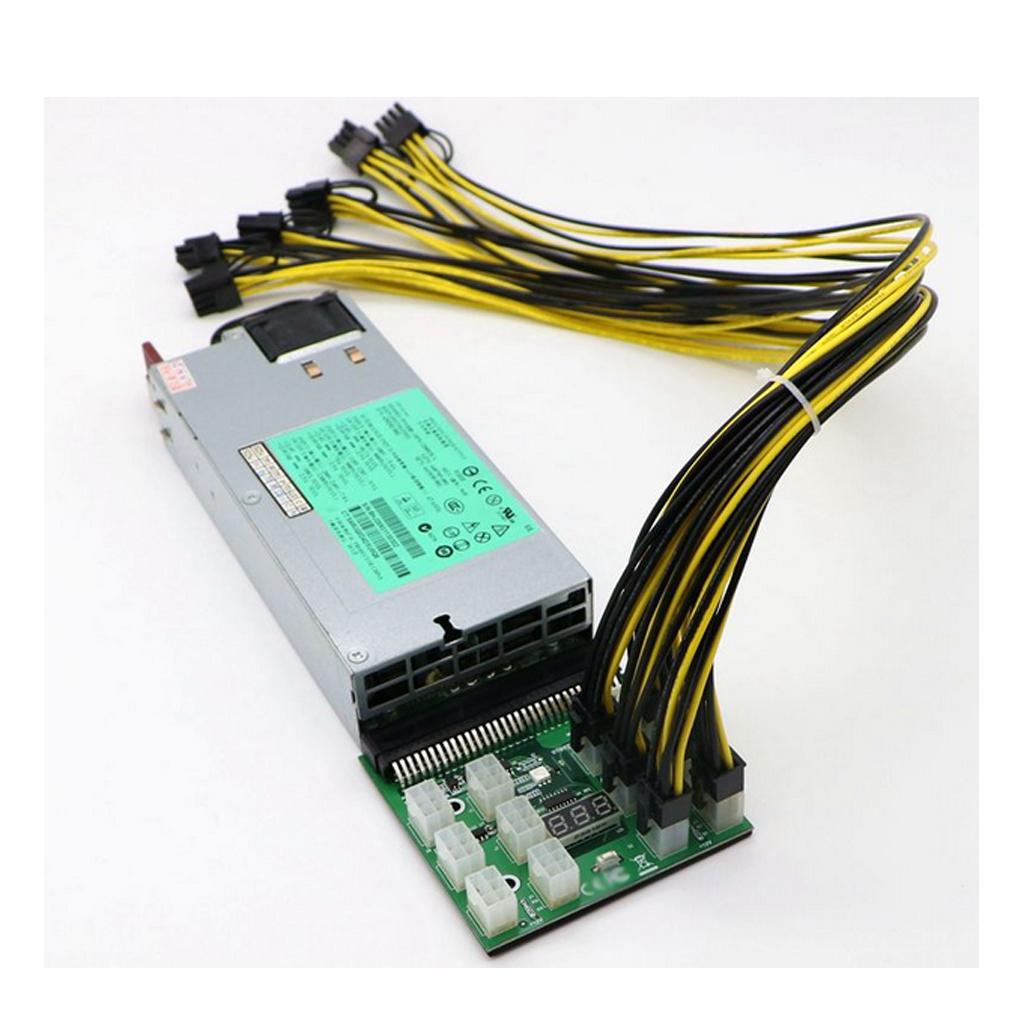 PCIe 6Pin Power Supply Adapter Breakout Board Adapter Autostart for Mining