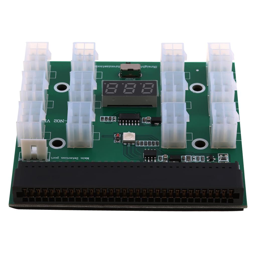 PCIe 6Pin Power Supply Adapter Breakout Board Adapter Autostart for Mining