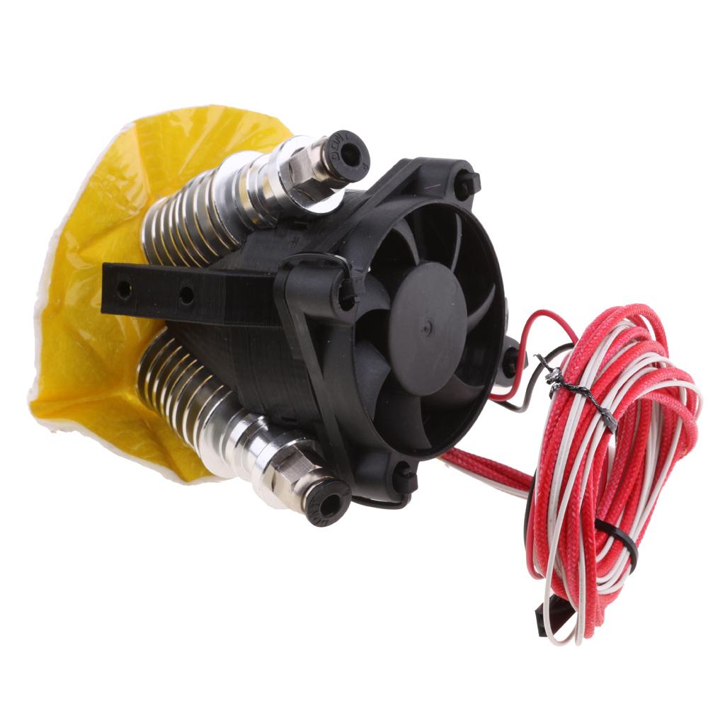 12V 40W Extruder Hotend 3D V6 Heatsink 3 IN 1 OUT 0.4mm 1.75mm Multi Nozzle