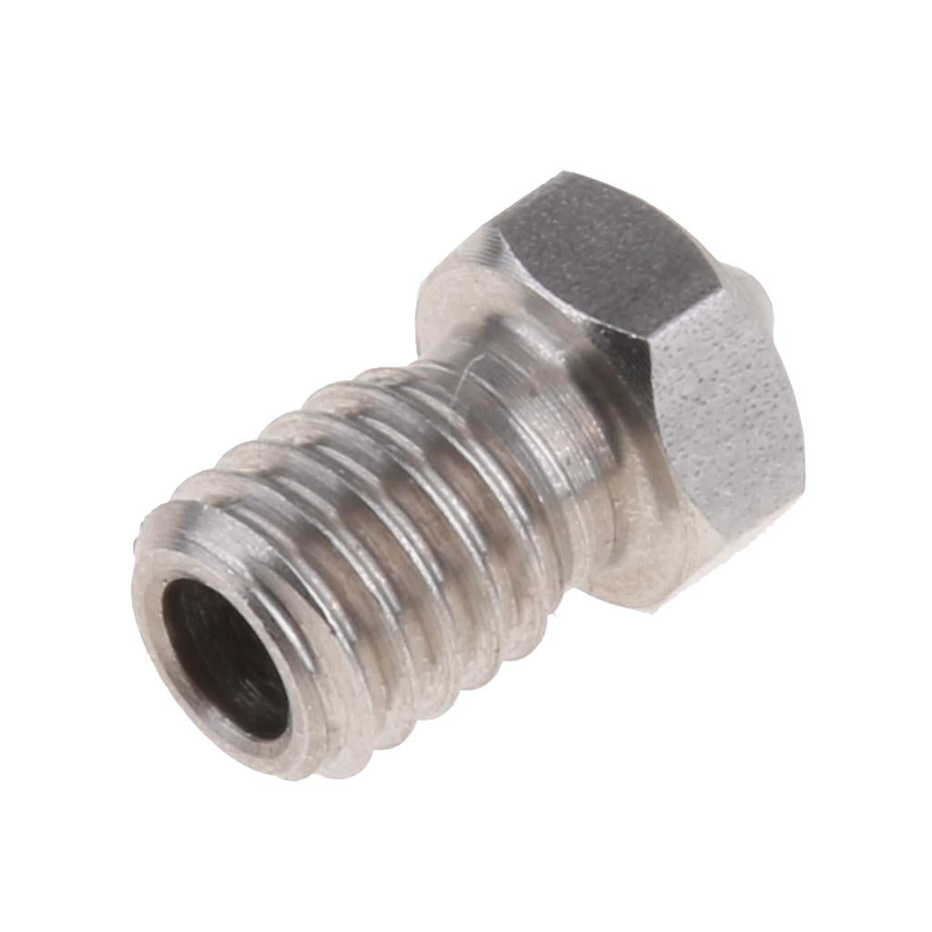 Stainless Steel V5 V6 3D Printer M6 Extruder Nozzle Head 0.4mm for 3mm
