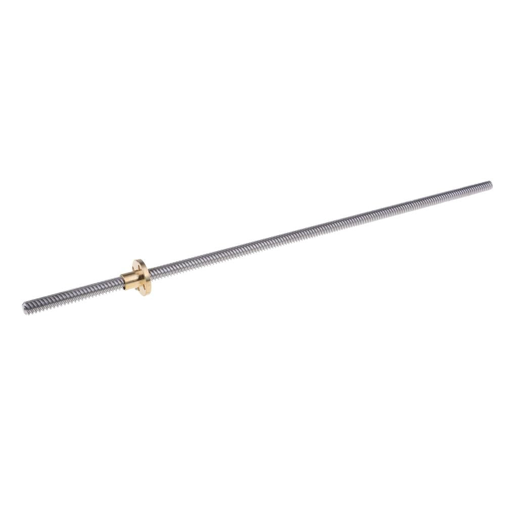 Stainless Steel T8-2-D8 Trapezoidal Lead Screw and Nut For 3D Printer 350mm