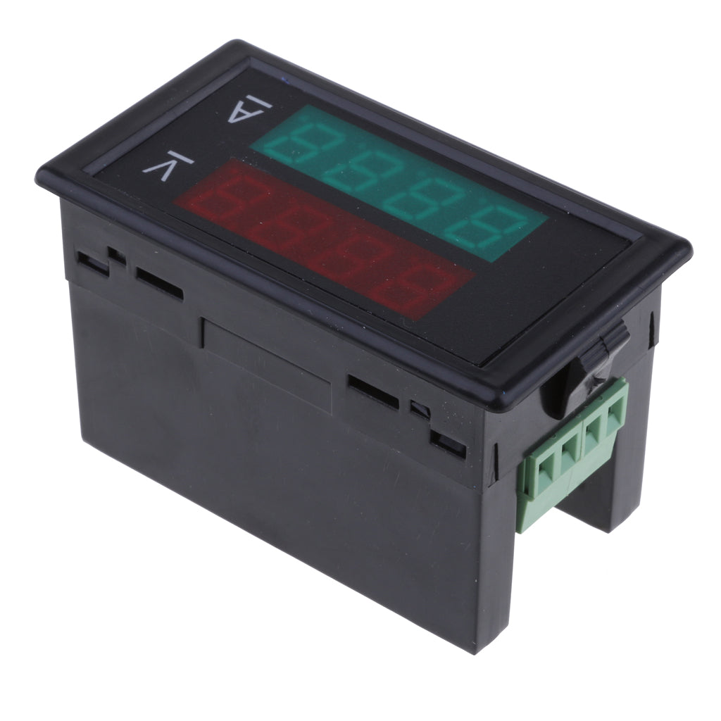 Dual Digital DC Voltmeter Ammeter LED Volt Ampere Meter Gauge DC 0-20V 10A