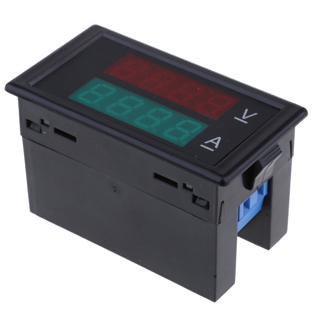 Dual Digital DC Voltmeter Ammeter LED Volt Ampere Meter Gauge DC 0-20V 10A