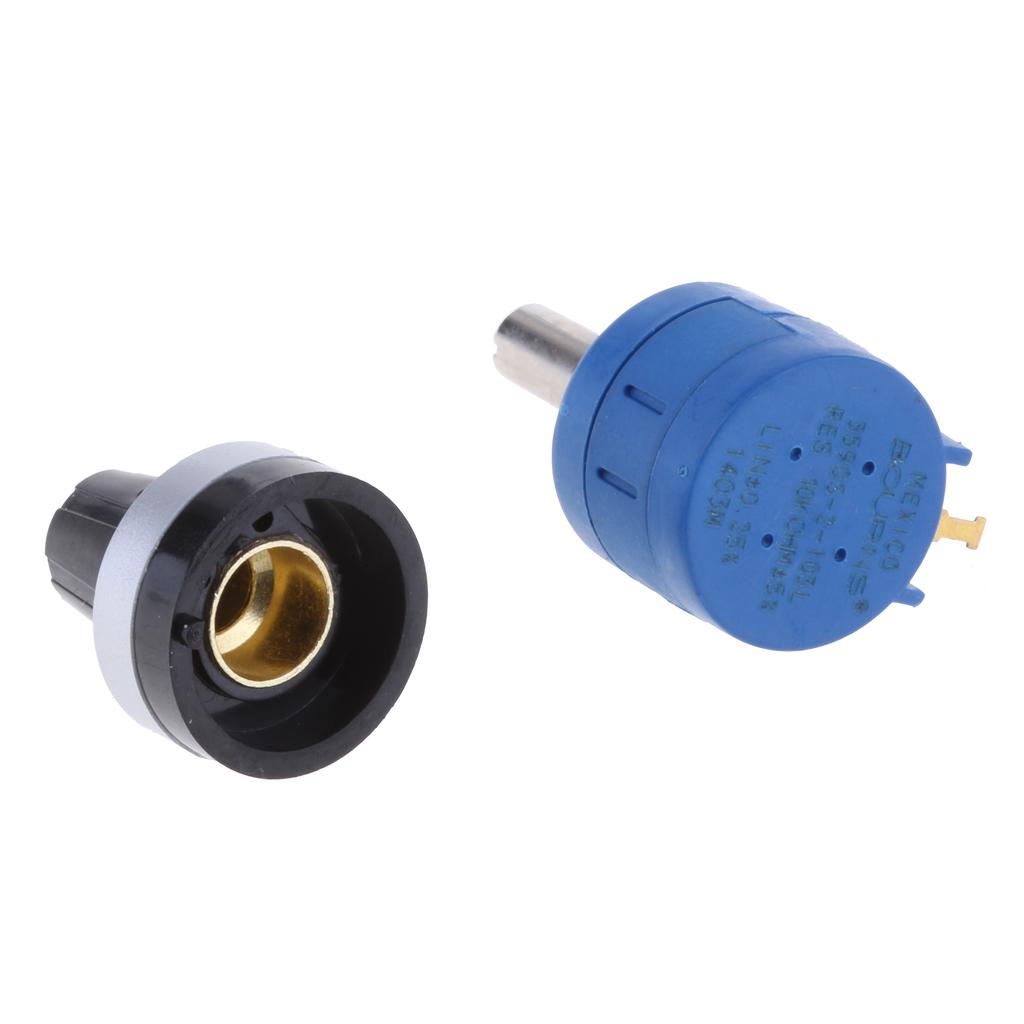 10K Ohm 3590S-2-103L Wirewound Potentiometer Multiturn Counting Dial Rotary