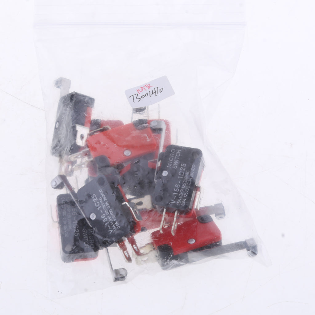 10 Pieces V-156-1C25 Micro Limit Switch Long Hinge Roller Momentary SPDT