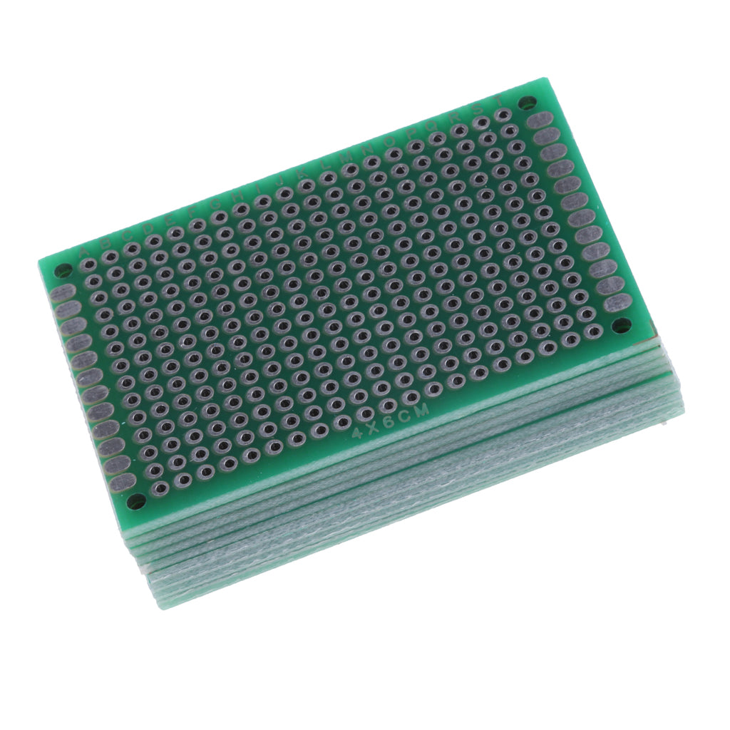 10PCS Double Side Prototype DIY Printed Circuit PCB Board Protoboard 4x6CM
